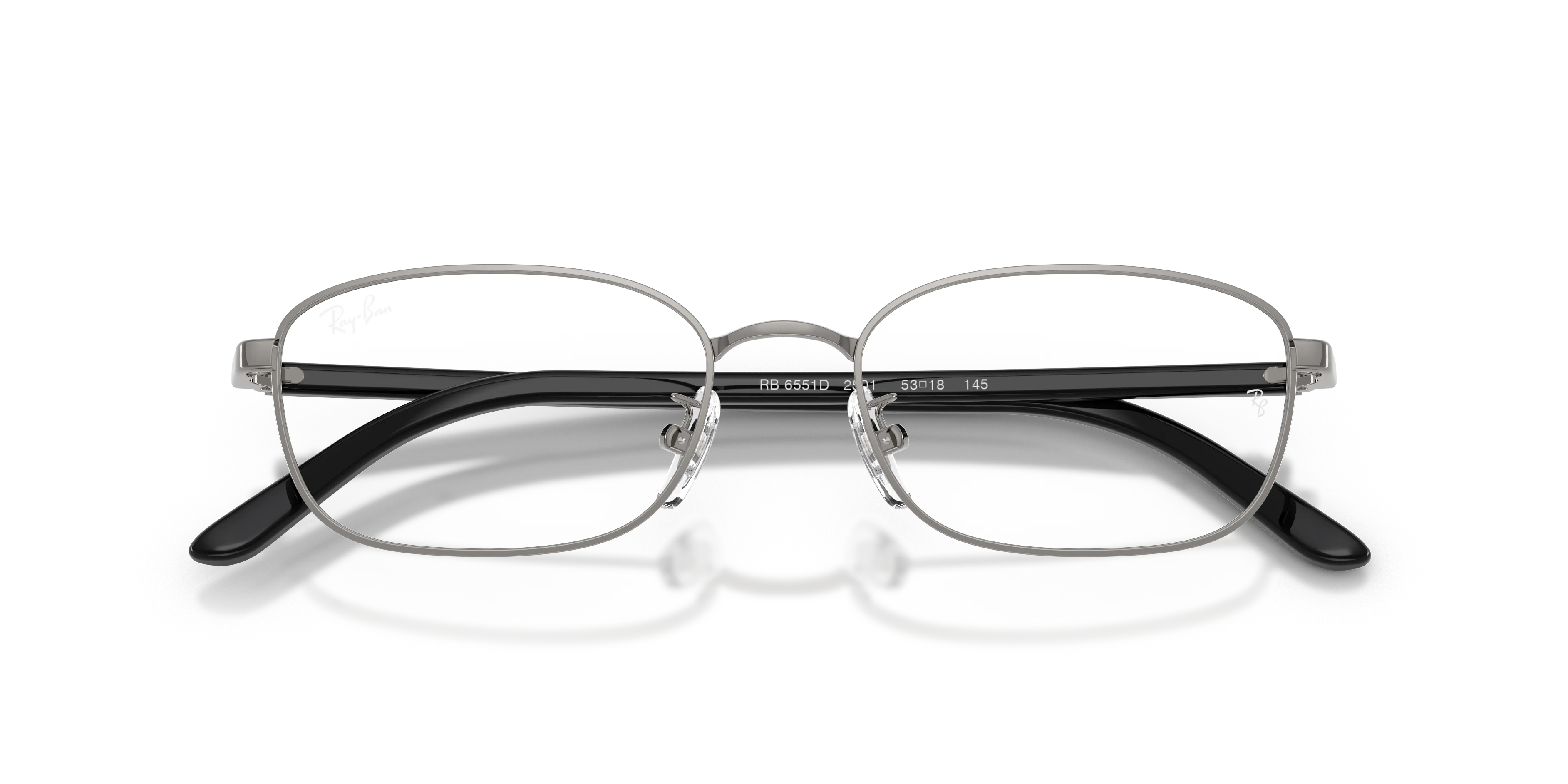 Ray - Ban RX6551D 2502 Montature da vista Metallo Grigio Trasparente Pillow Normale - immagine 2