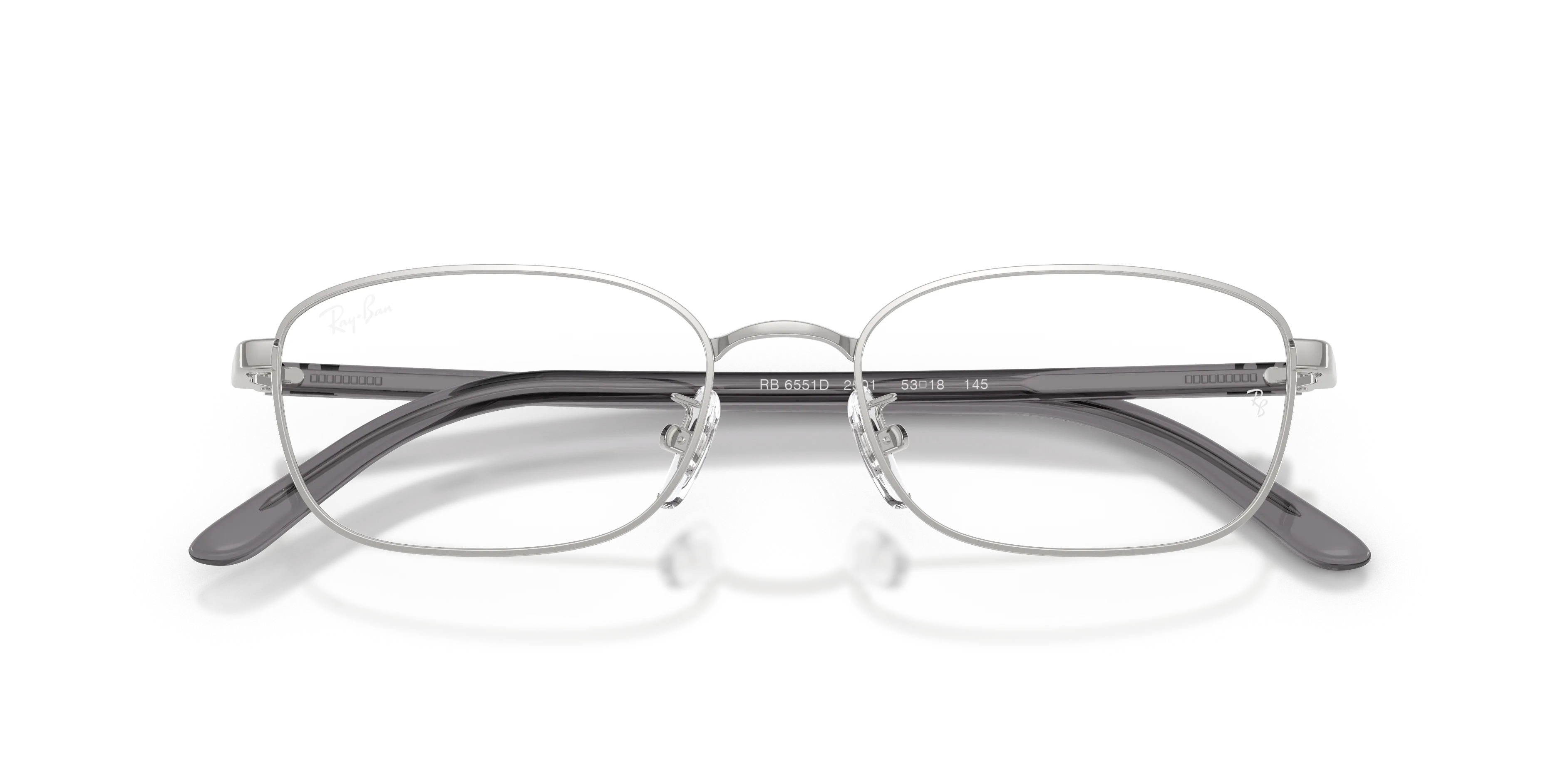 Ray - Ban RX6551D 2501 Montature da vista Metallo Argento Trasparente Pillow Normale - immagine 2