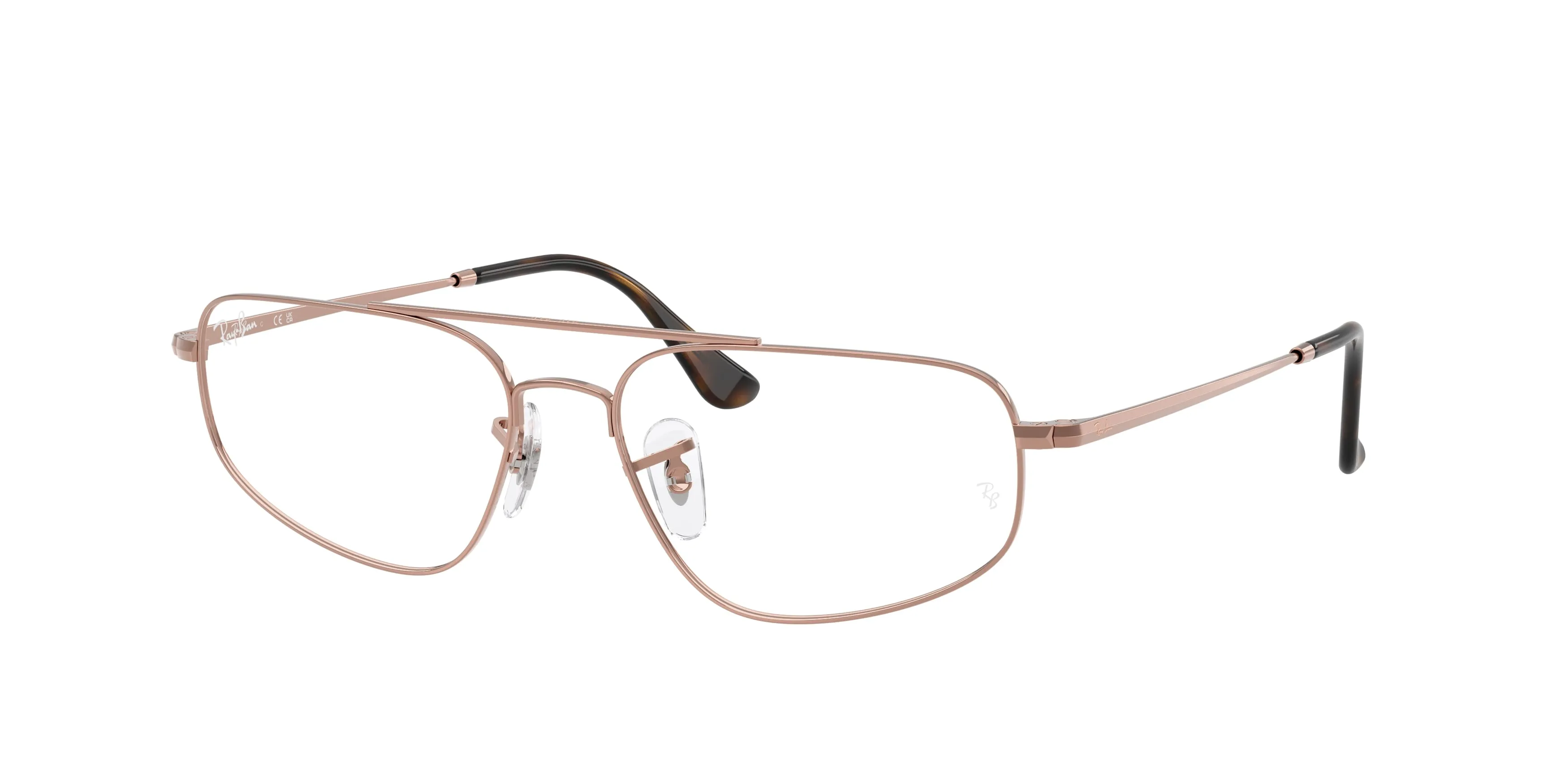 Ray - Ban RX6550 2943 Montature da vista Metallo Bronzo Trasparente Geometrica Normale - immagine 1