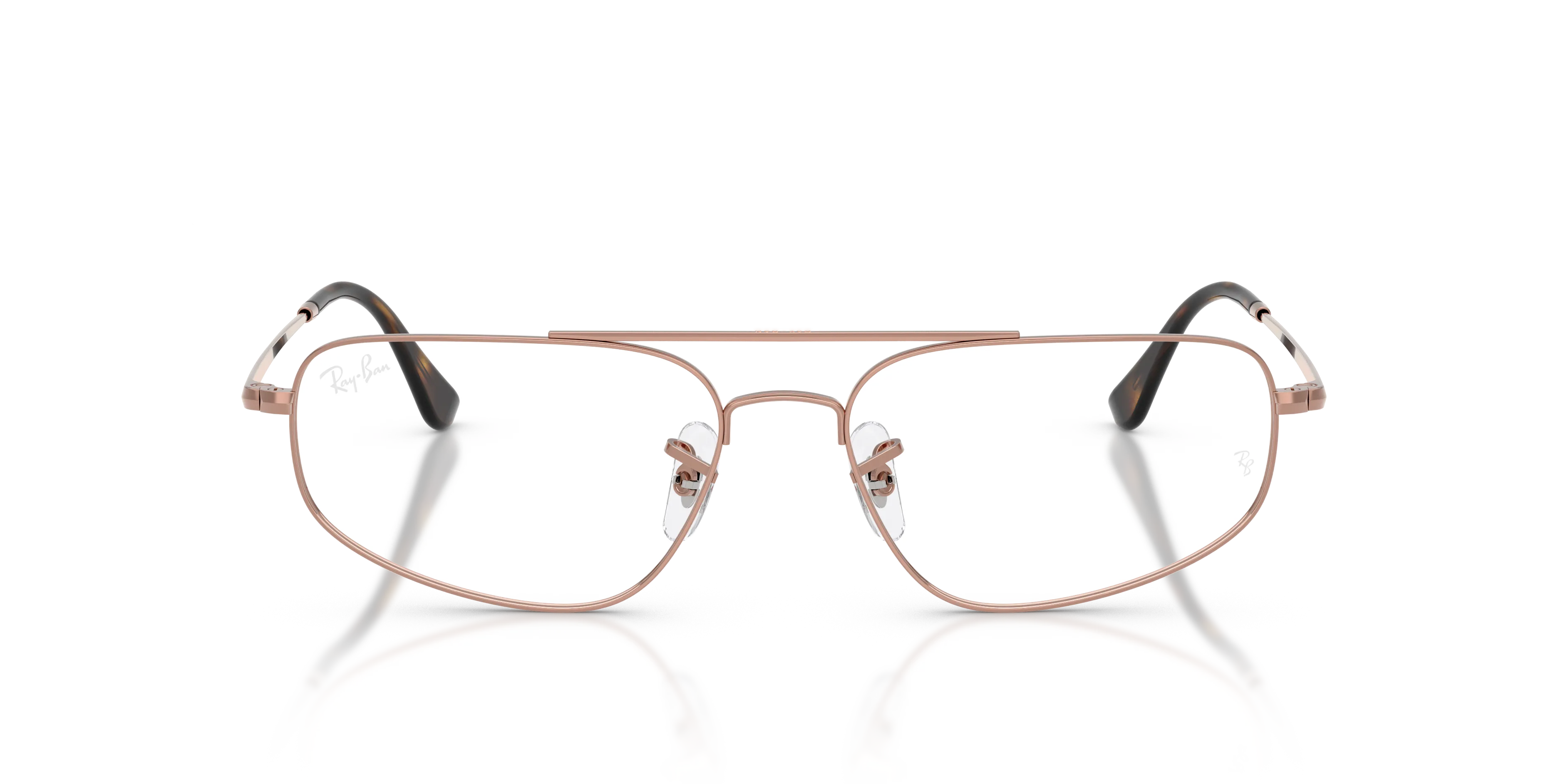 Ray - Ban RX6550 2943 Montature da vista Metallo Bronzo Trasparente Geometrica Normale - immagine 3