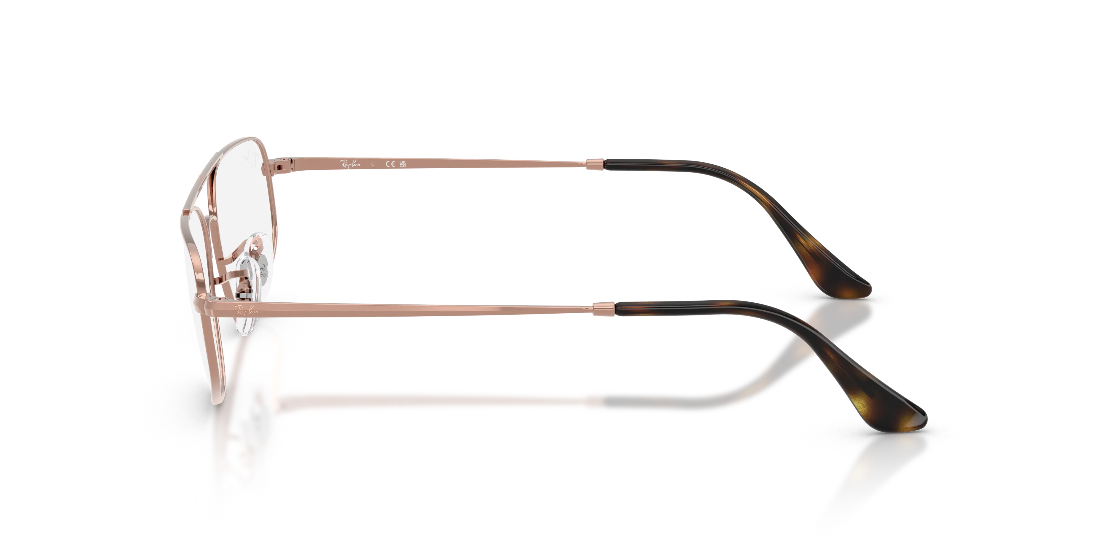 Ray - Ban RX6550 2943 Montature da vista Metallo Bronzo Trasparente Geometrica Normale - immagine 4