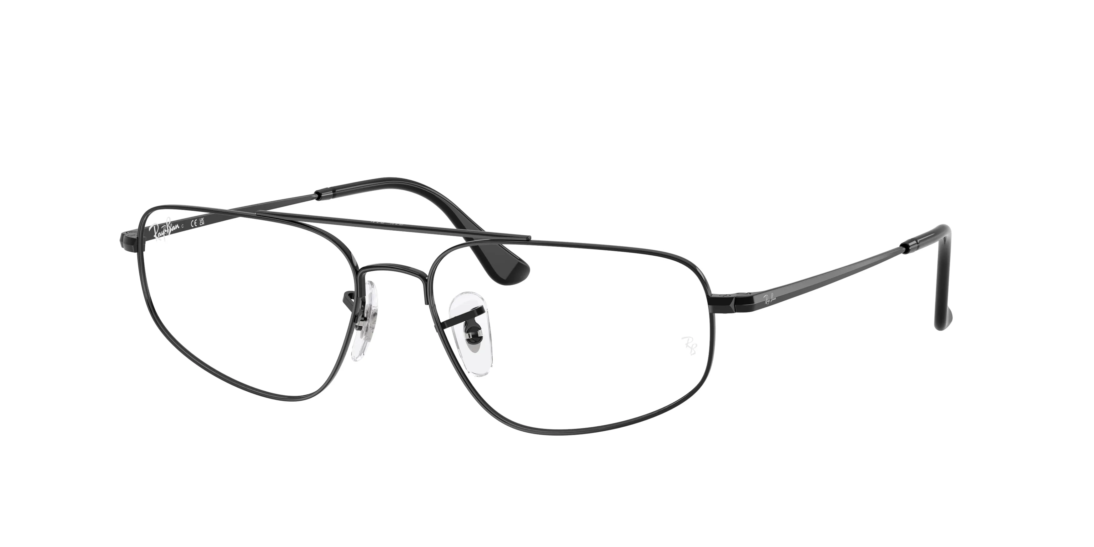 Ray - Ban RX6550 2509 Montature da vista Metallo Nero Trasparente Geometrica Normale - immagine 1