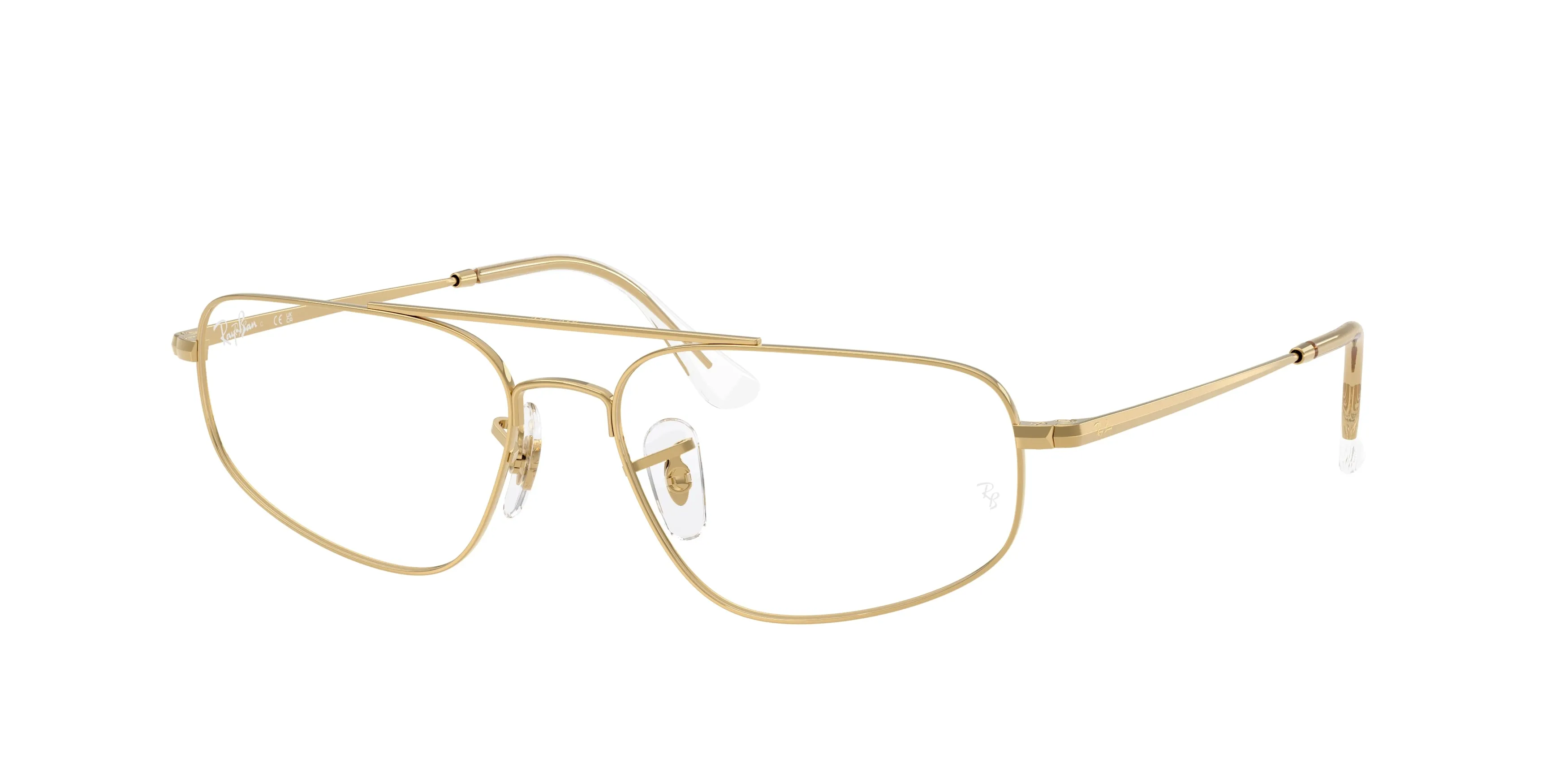 Ray - Ban RX6550 2500 Montature da vista Metallo Oro Trasparente Geometrica Normale - immagine 1