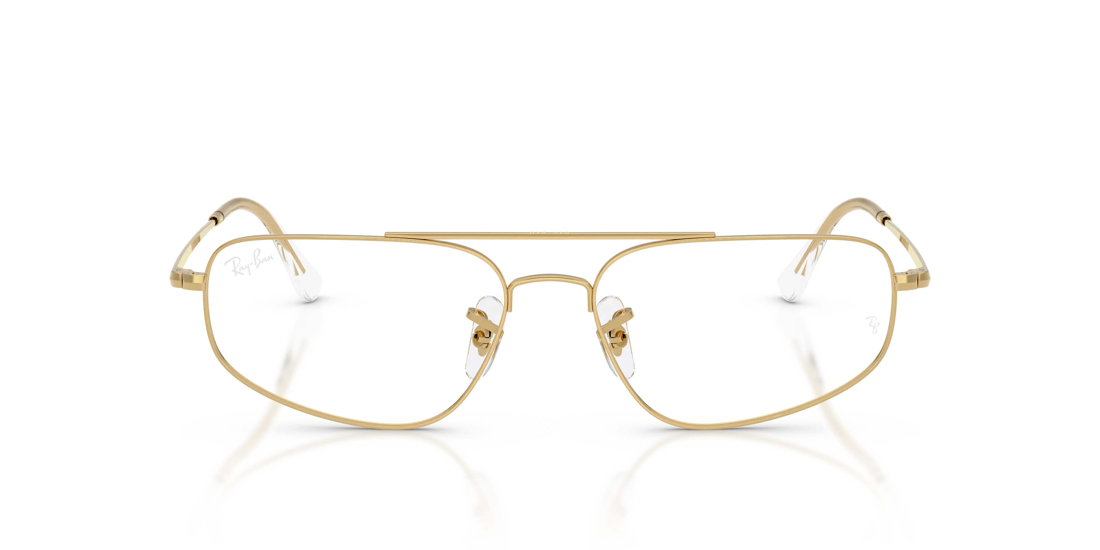 Ray - Ban RX6550 2500 Montature da vista Metallo Oro Trasparente Geometrica Normale - immagine 3