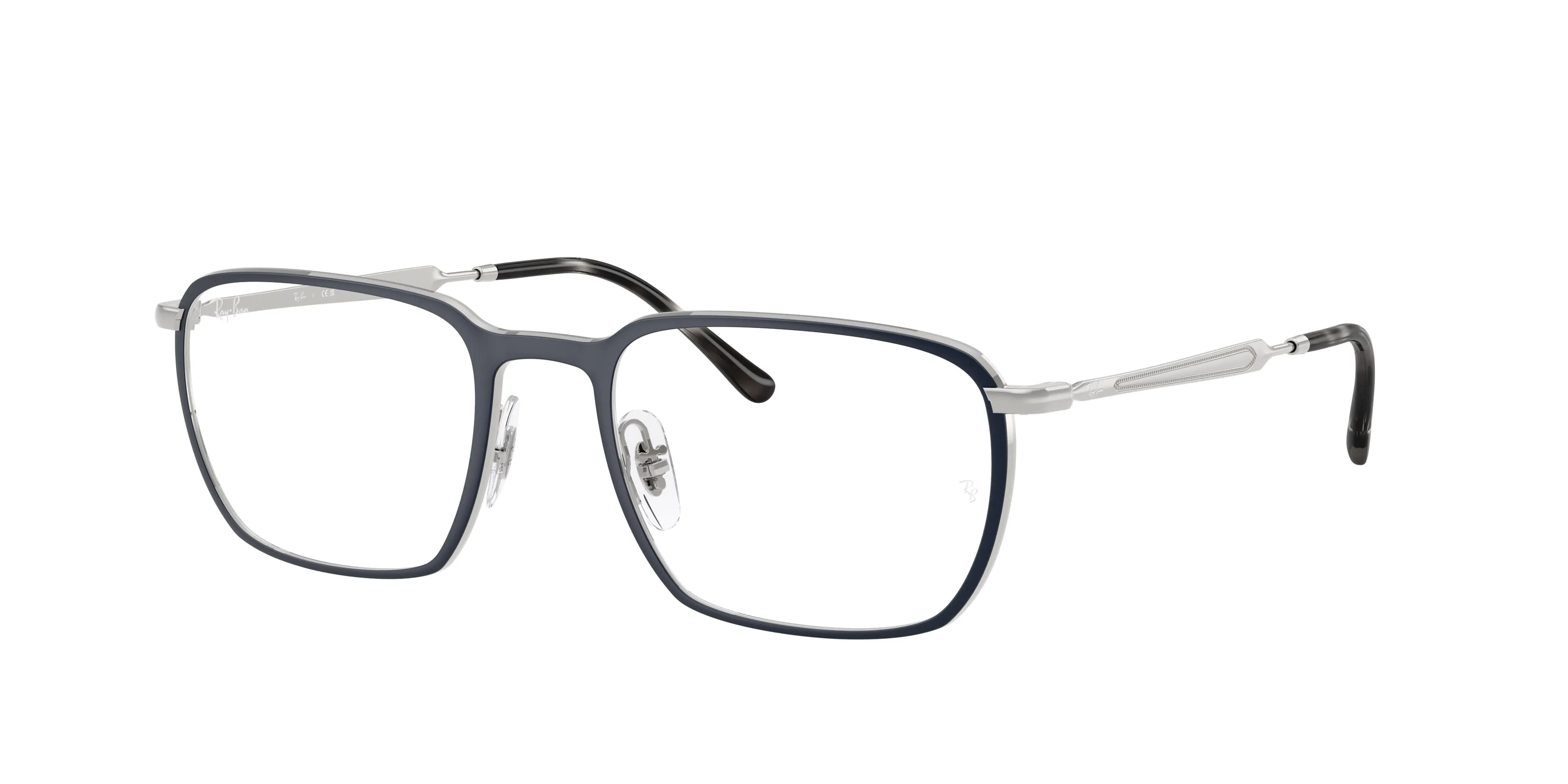 Ray - Ban RX6549 3016 Montature da vista Metallo Blu Trasparente Squadrata Normale - immagine 1