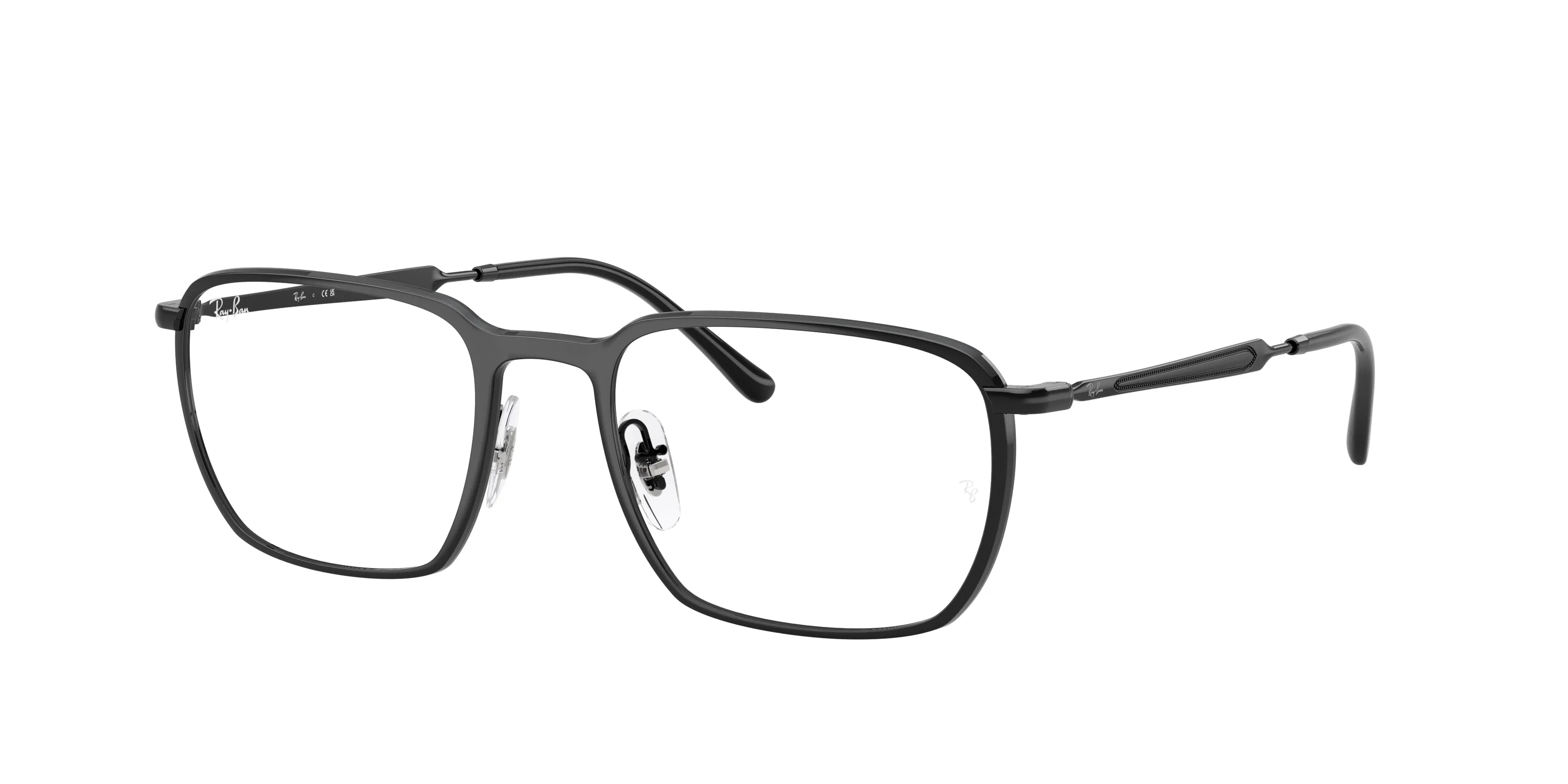 Ray - Ban RX6549 2509 Montature da vista Metallo Nero Trasparente Squadrata Normale - immagine 1