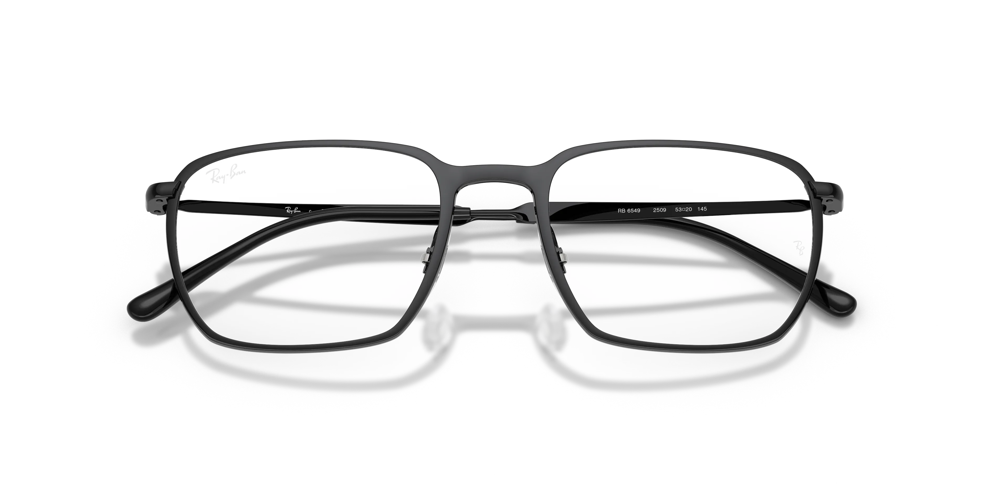 Ray - Ban RX6549 2509 Montature da vista Metallo Nero Trasparente Squadrata Normale - immagine 2