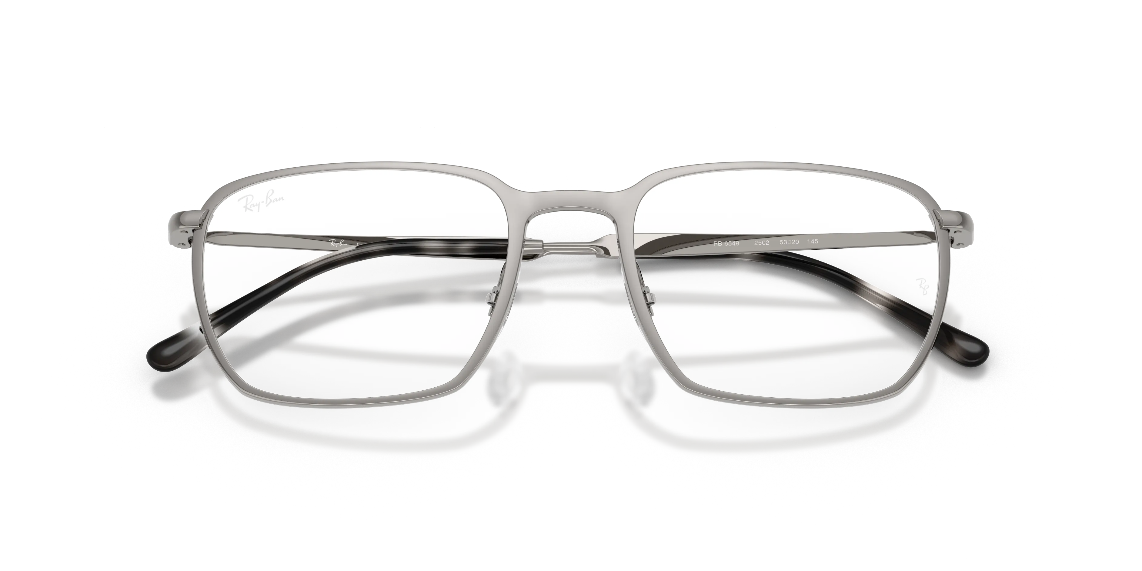 Ray - Ban RX6549 2502 Montature da vista Metallo Grigio Trasparente Squadrata Normale - immagine 2