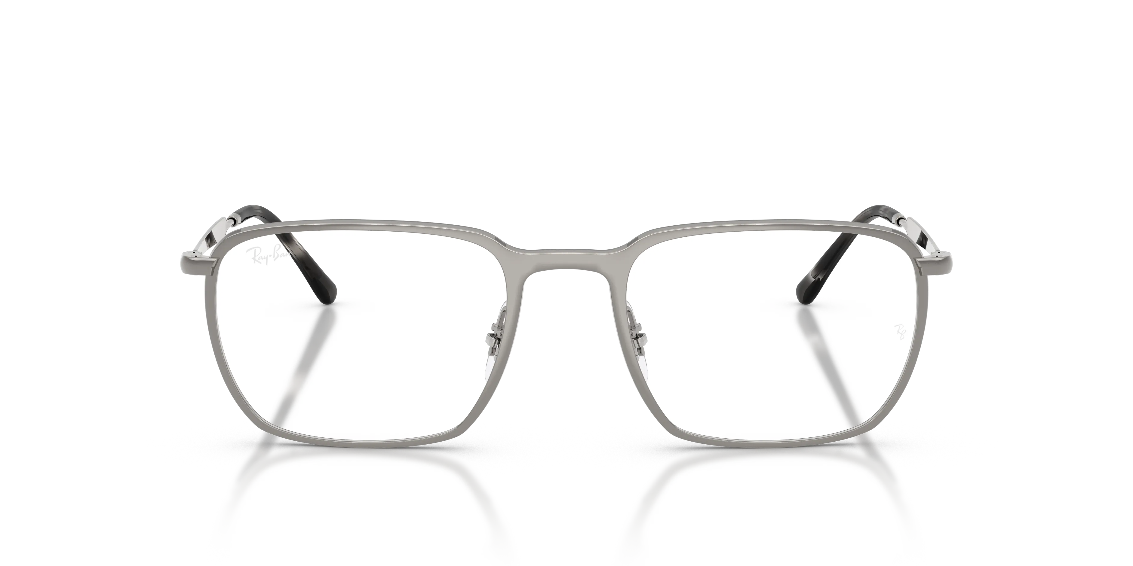 Ray - Ban RX6549 2502 Montature da vista Metallo Grigio Trasparente Squadrata Normale - immagine 3