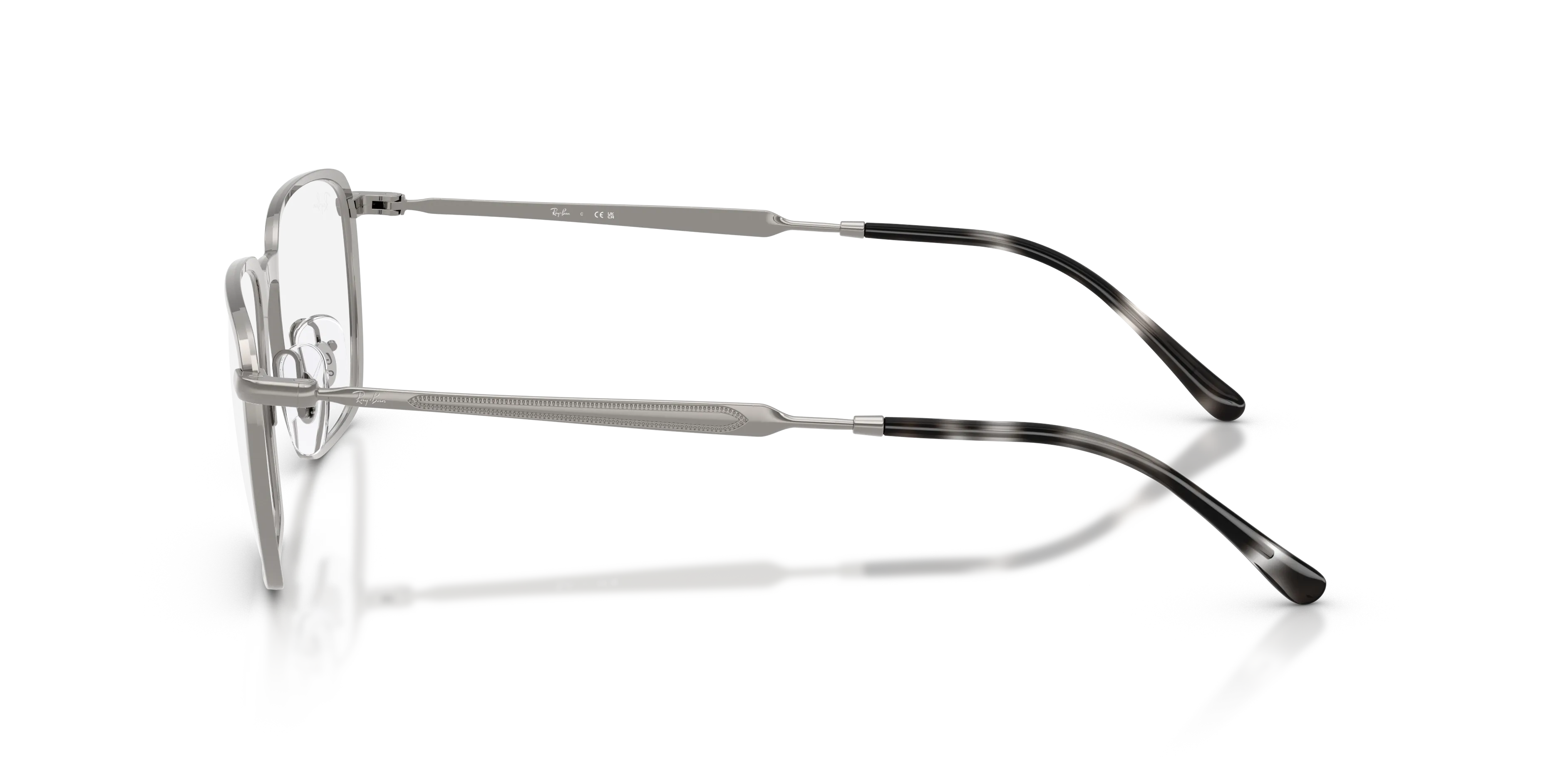 Ray - Ban RX6549 2502 Montature da vista Metallo Grigio Trasparente Squadrata Normale - immagine 4