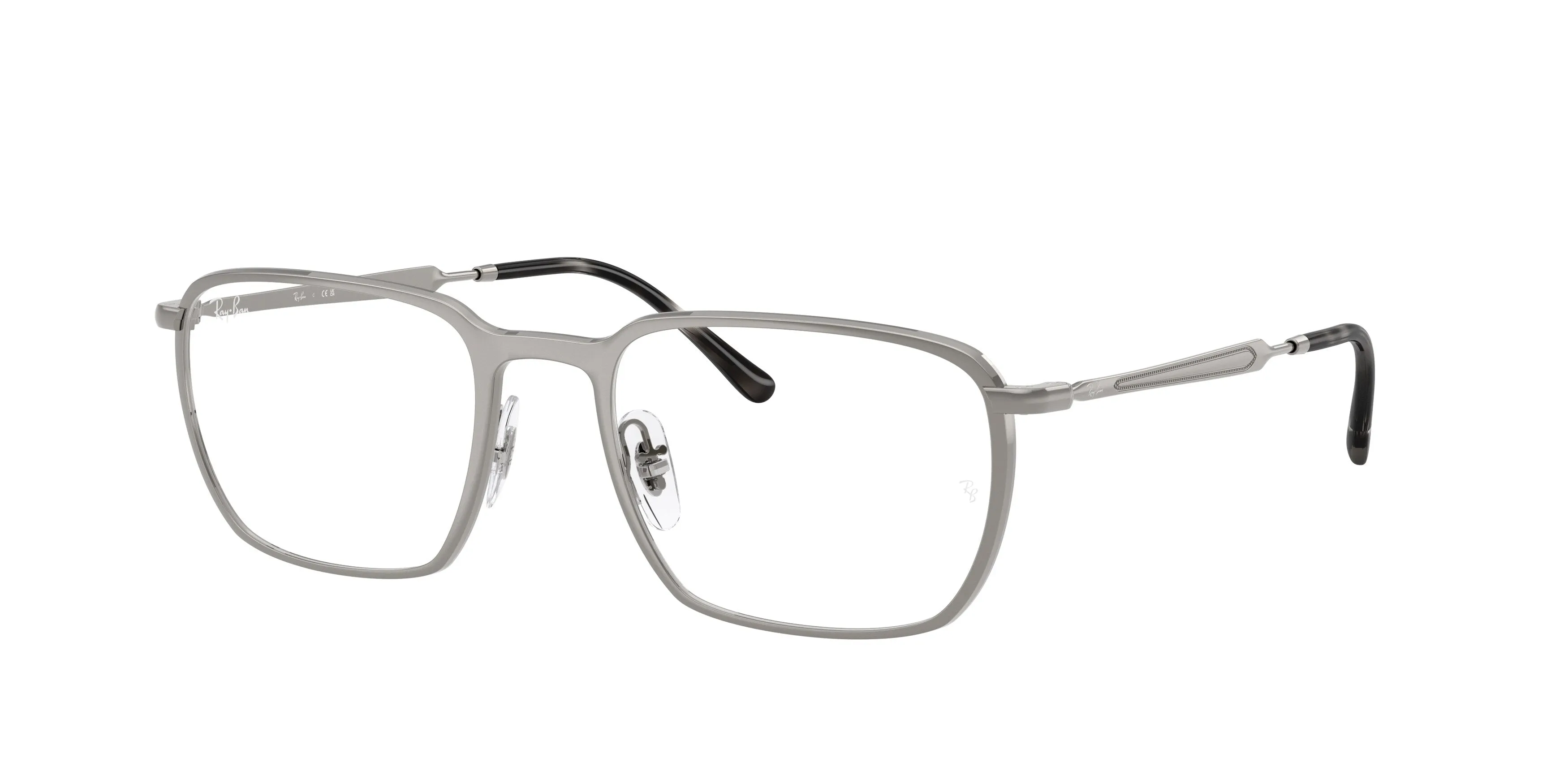 Ray - Ban RX6549 2502 Montature da vista Metallo Grigio Trasparente Squadrata Normale - immagine 1
