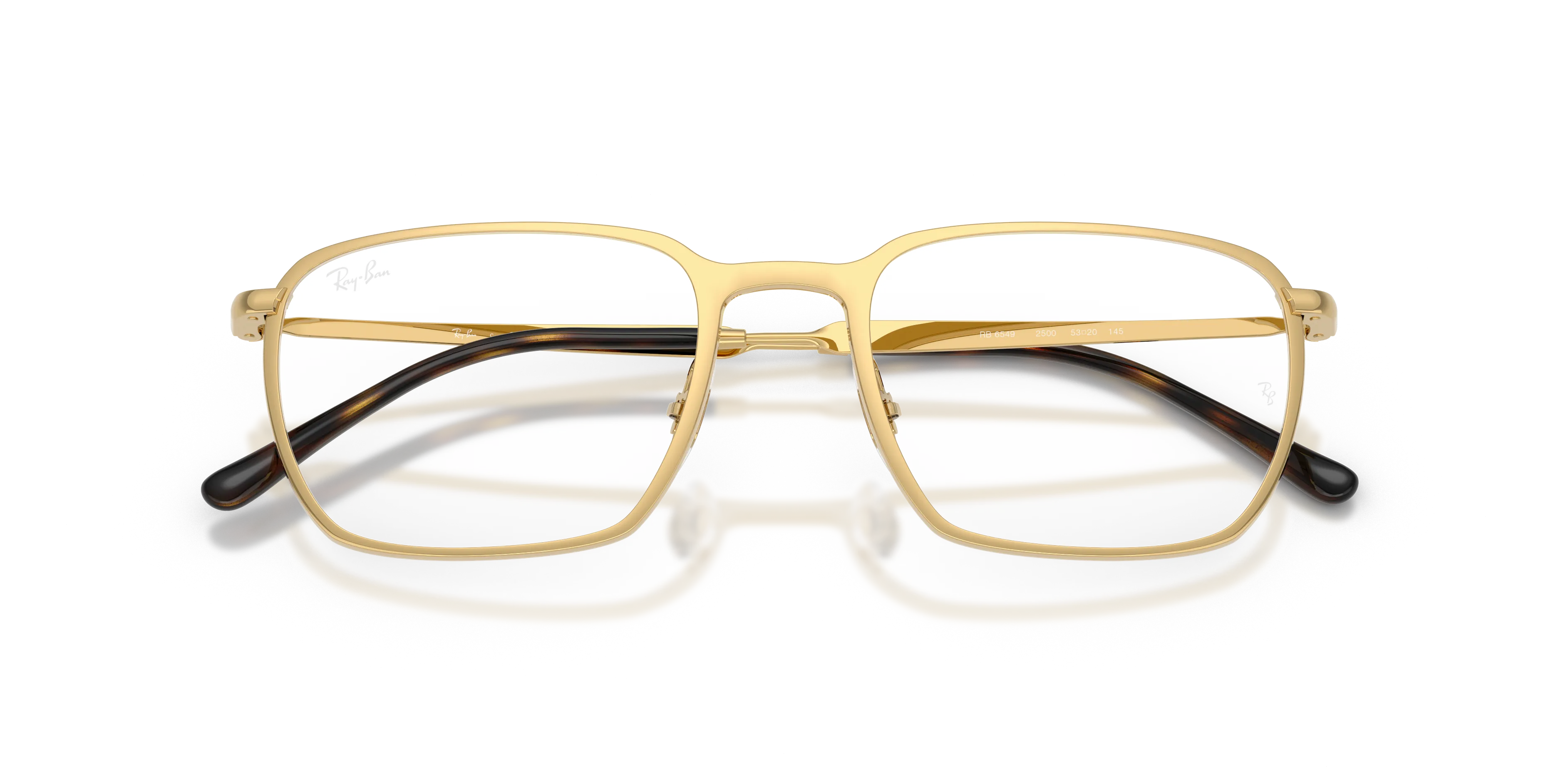 Ray - Ban RX6549 2500 Montature da vista Metallo Oro Trasparente Squadrata Normale - immagine 2