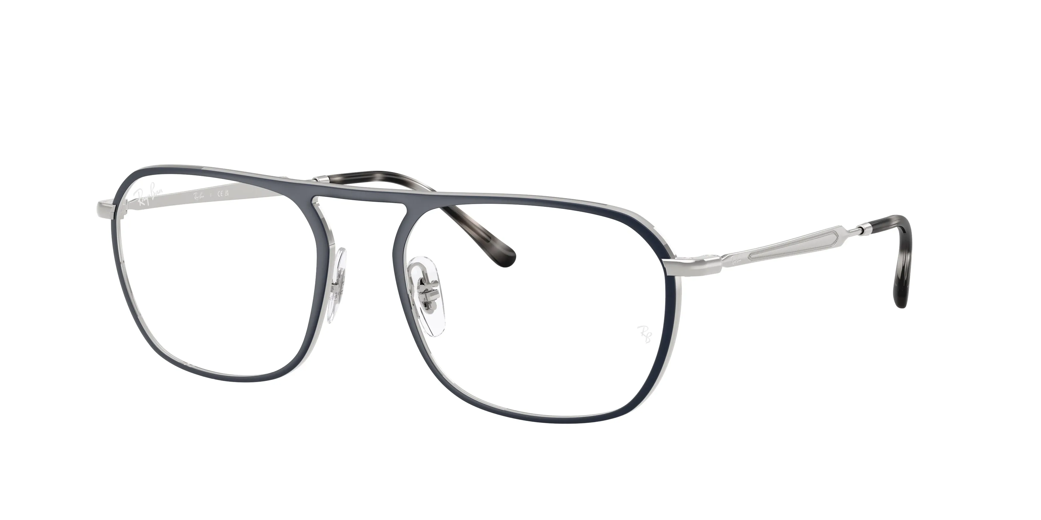 Ray - Ban RX6548 3016 Montature da vista Metallo Blu Trasparente Squadrata Normale - immagine 1
