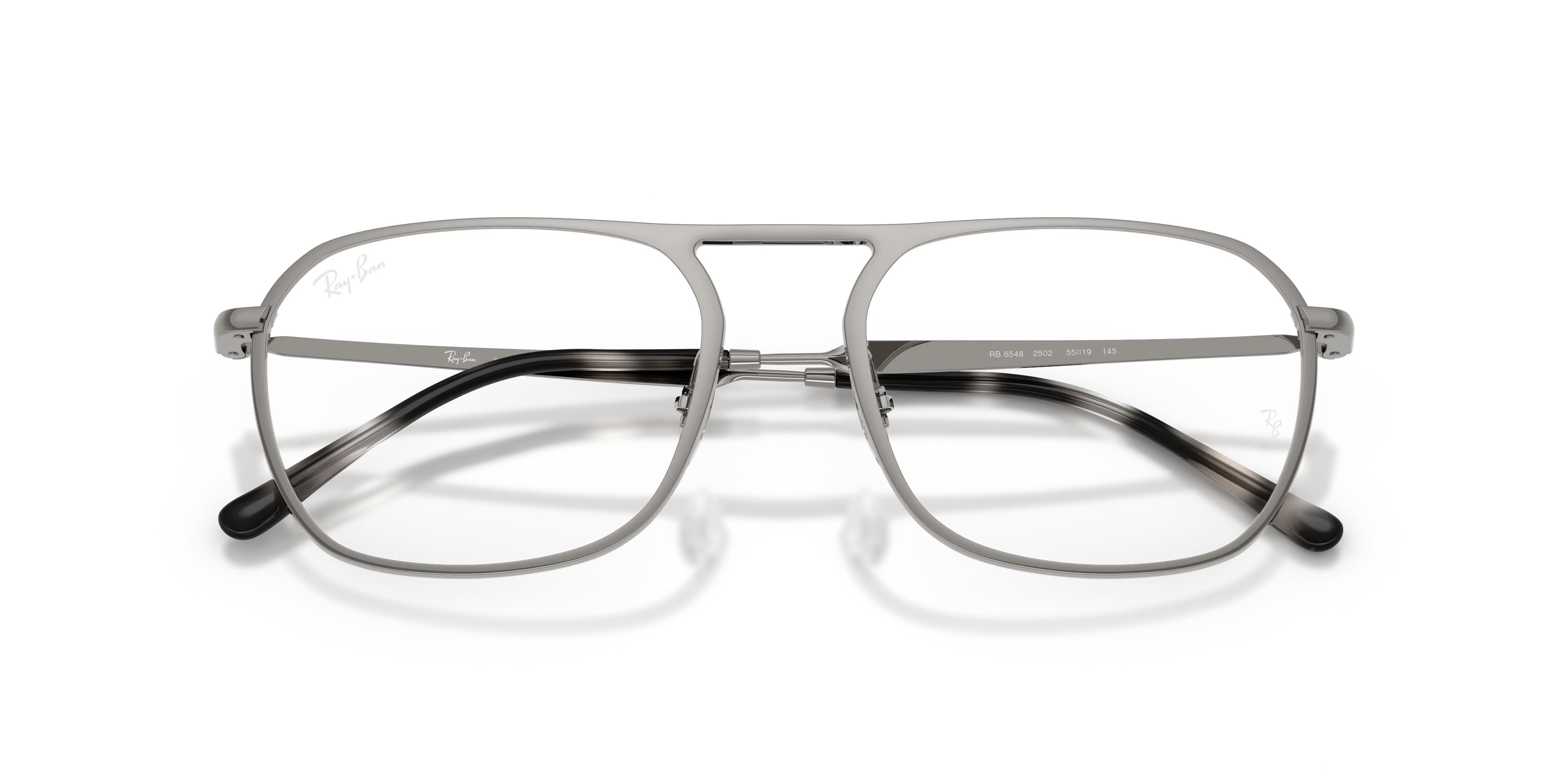 Ray - Ban RX6548 2502 Montature da vista Metallo Grigio Trasparente Squadrata Normale - immagine 2