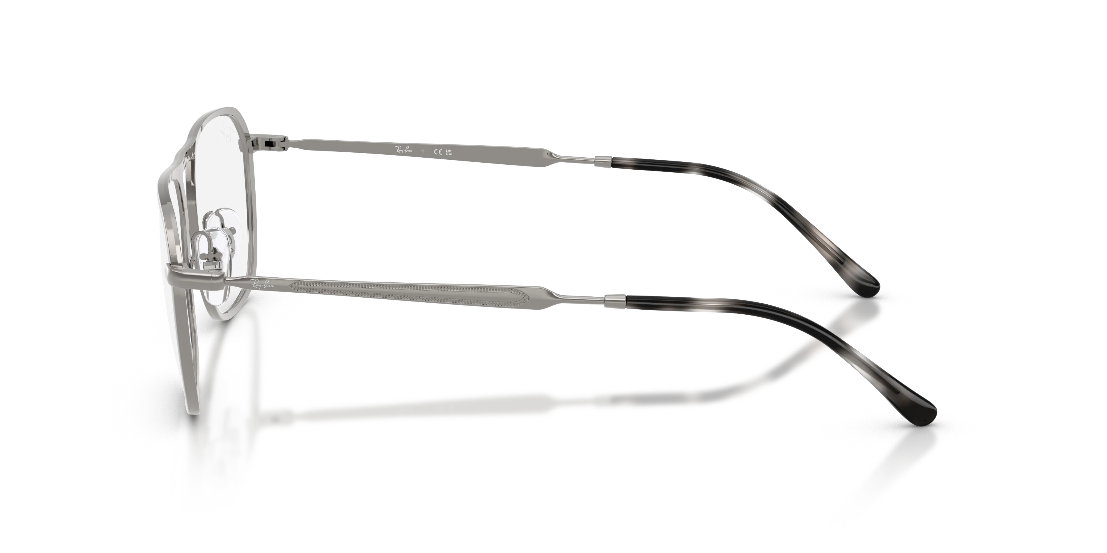 Ray - Ban RX6548 2502 Montature da vista Metallo Grigio Trasparente Squadrata Normale - immagine 4