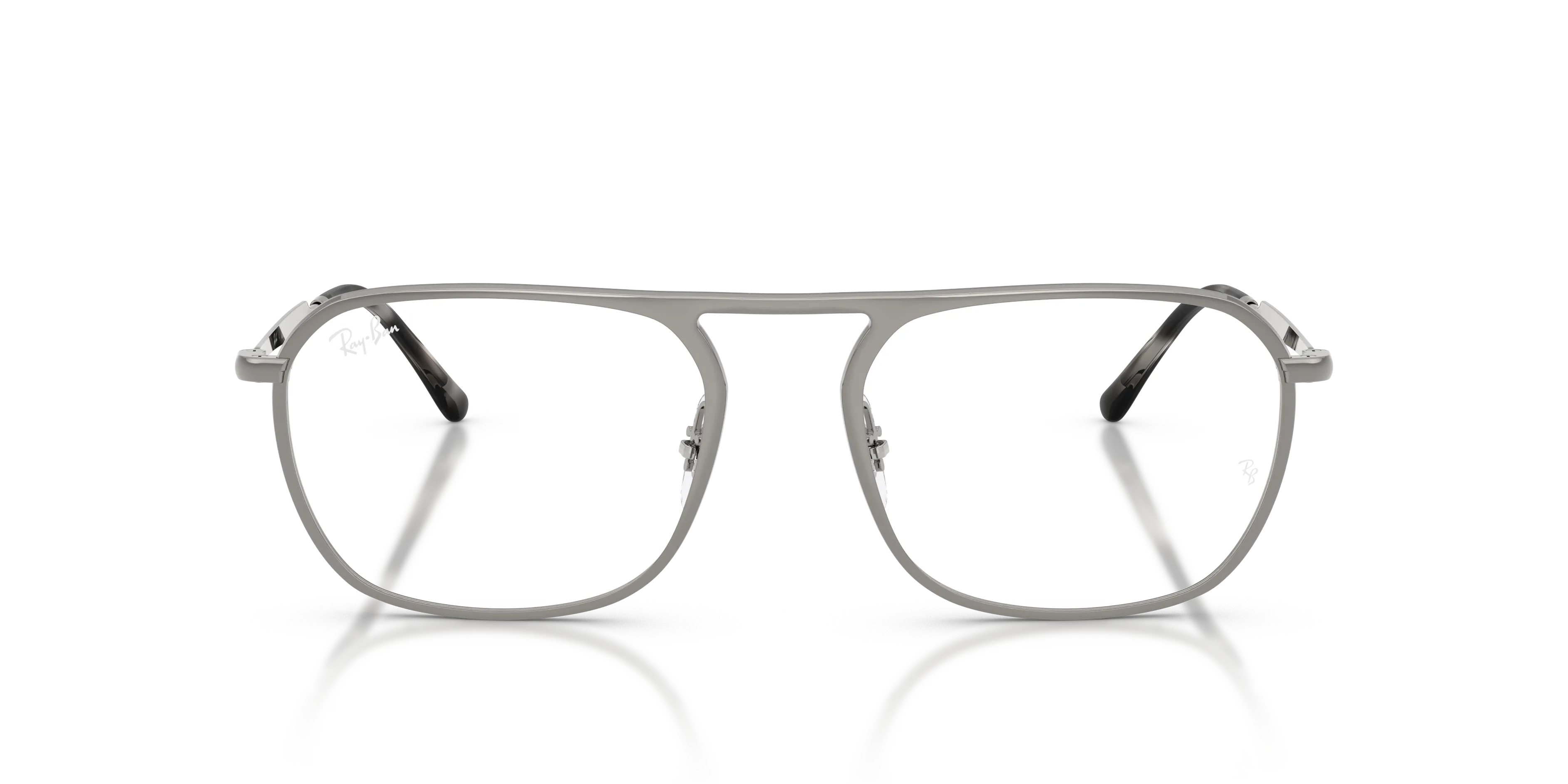 Ray - Ban RX6548 2502 Montature da vista Metallo Grigio Trasparente Squadrata Normale - immagine 3