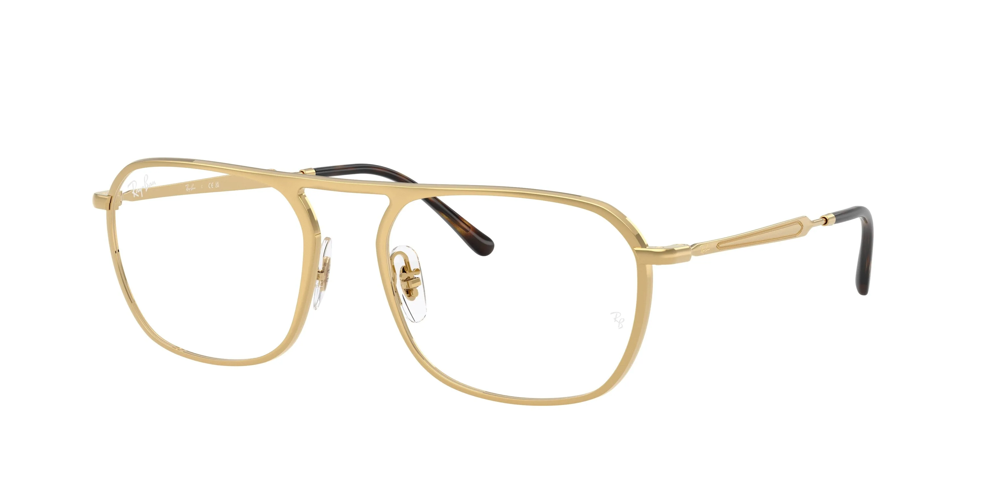 Ray - Ban RX6548 2500 Montature da vista Metallo Oro Trasparente Squadrata Normale - immagine 1