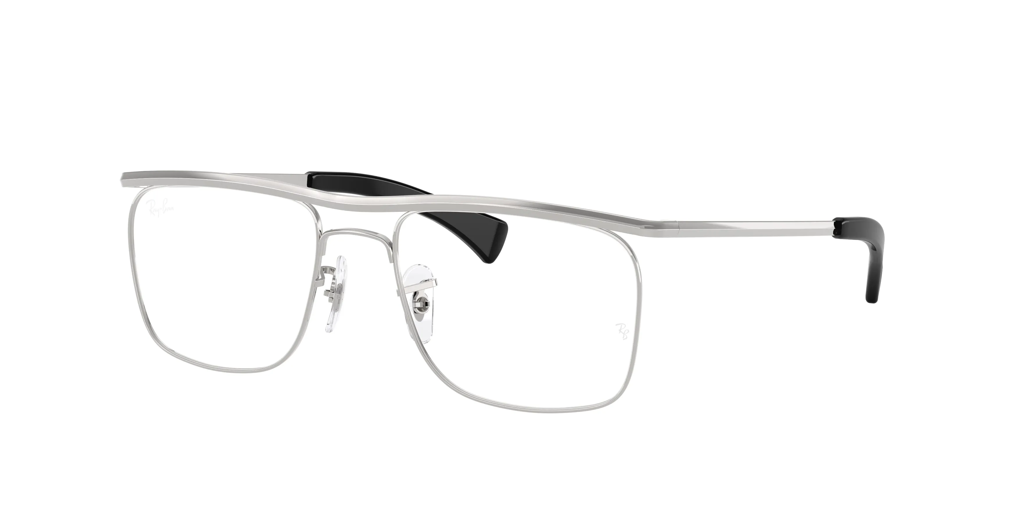 Ray - Ban RX6519M F122 Montature da vista Metallo Argento Trasparente Squadrata Normale - immagine 1