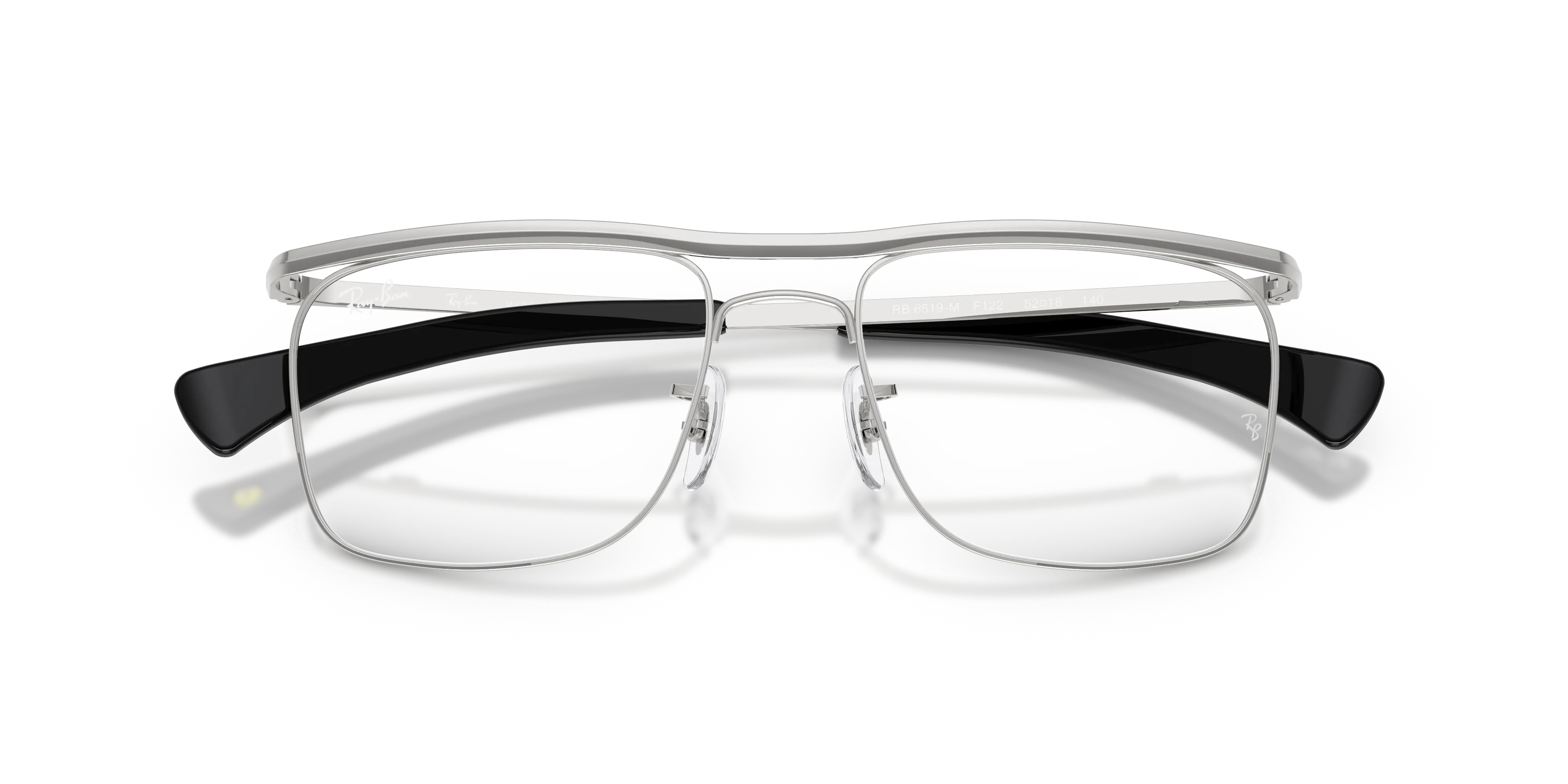 Ray - Ban RX6519M F122 Montature da vista Metallo Argento Trasparente Squadrata Normale - immagine 2