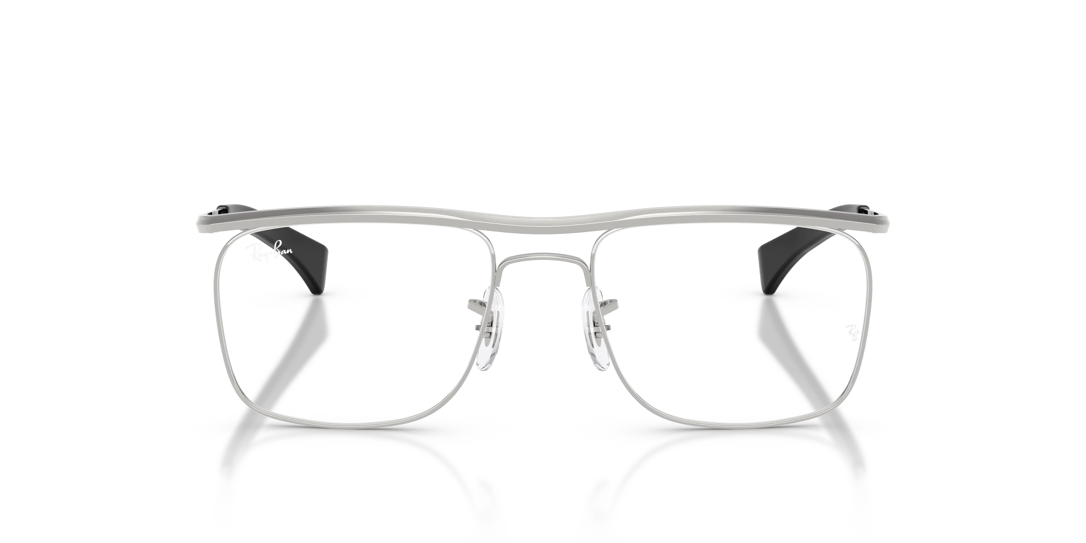 Ray - Ban RX6519M F122 Montature da vista Metallo Argento Trasparente Squadrata Normale - immagine 3