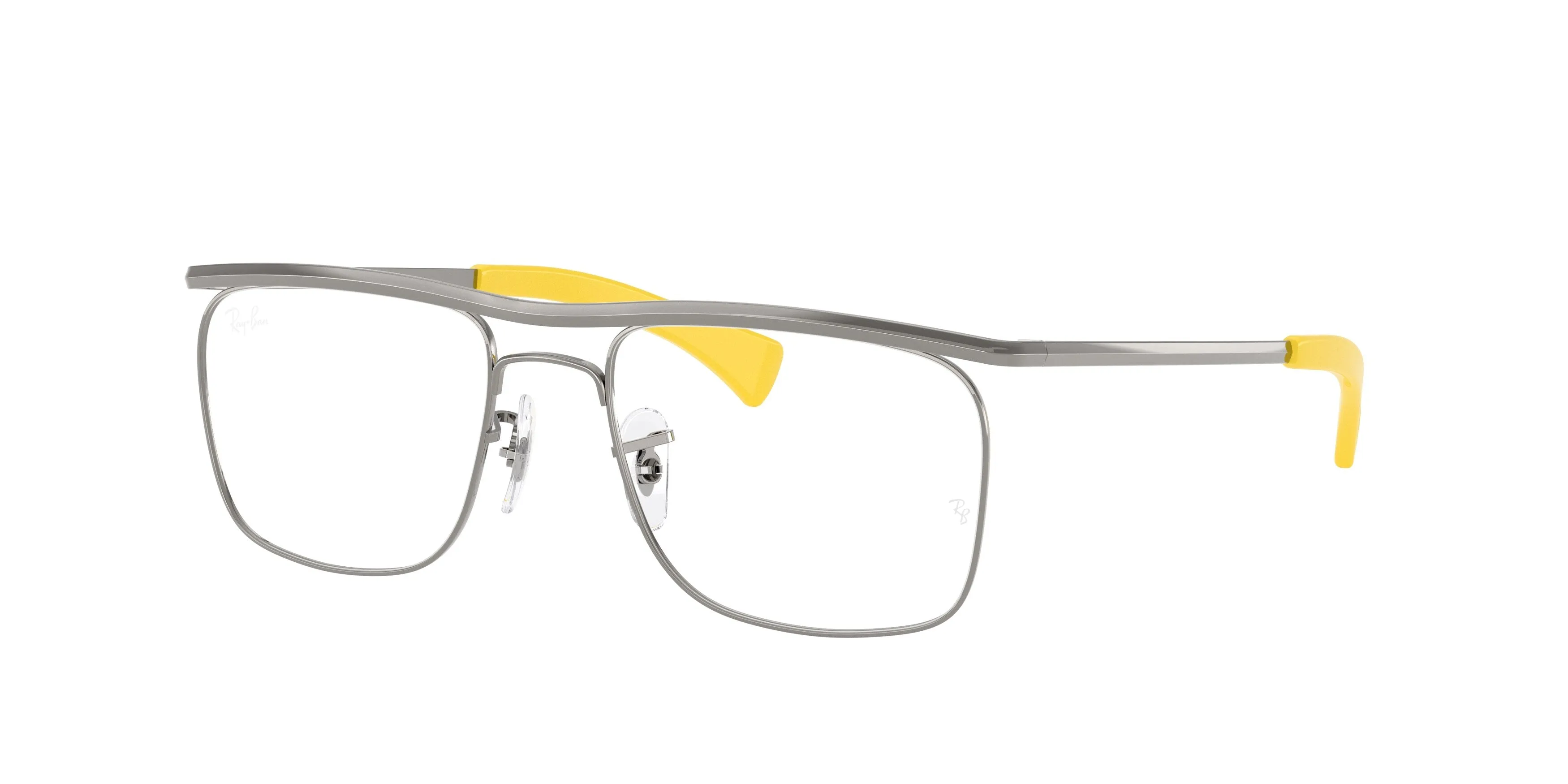 Ray - Ban RX6519M F030 Montature da vista Metallo Grigio Trasparente Squadrata Normale - immagine 1
