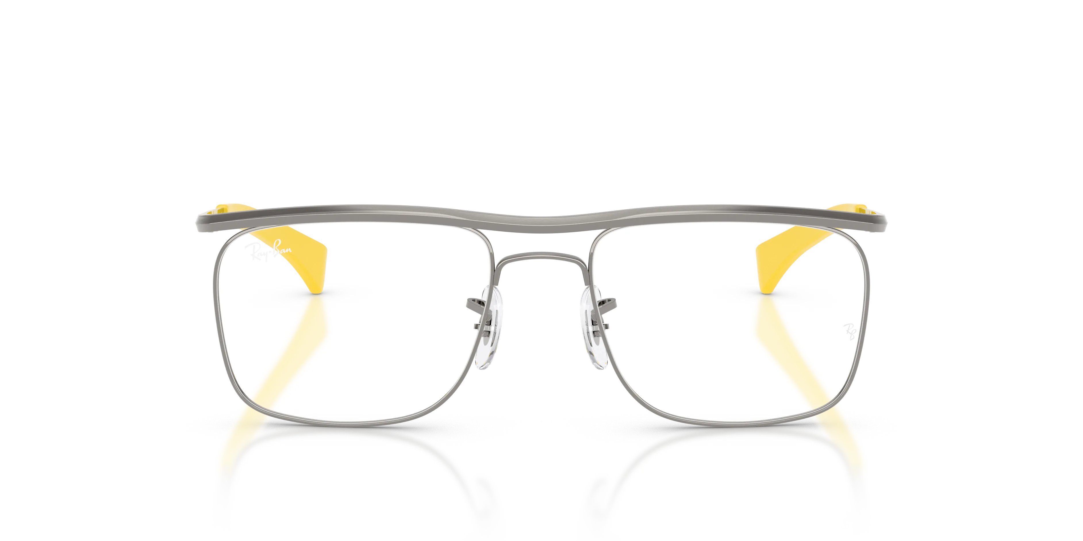 Ray - Ban RX6519M F030 Montature da vista Metallo Grigio Trasparente Squadrata Normale - immagine 3