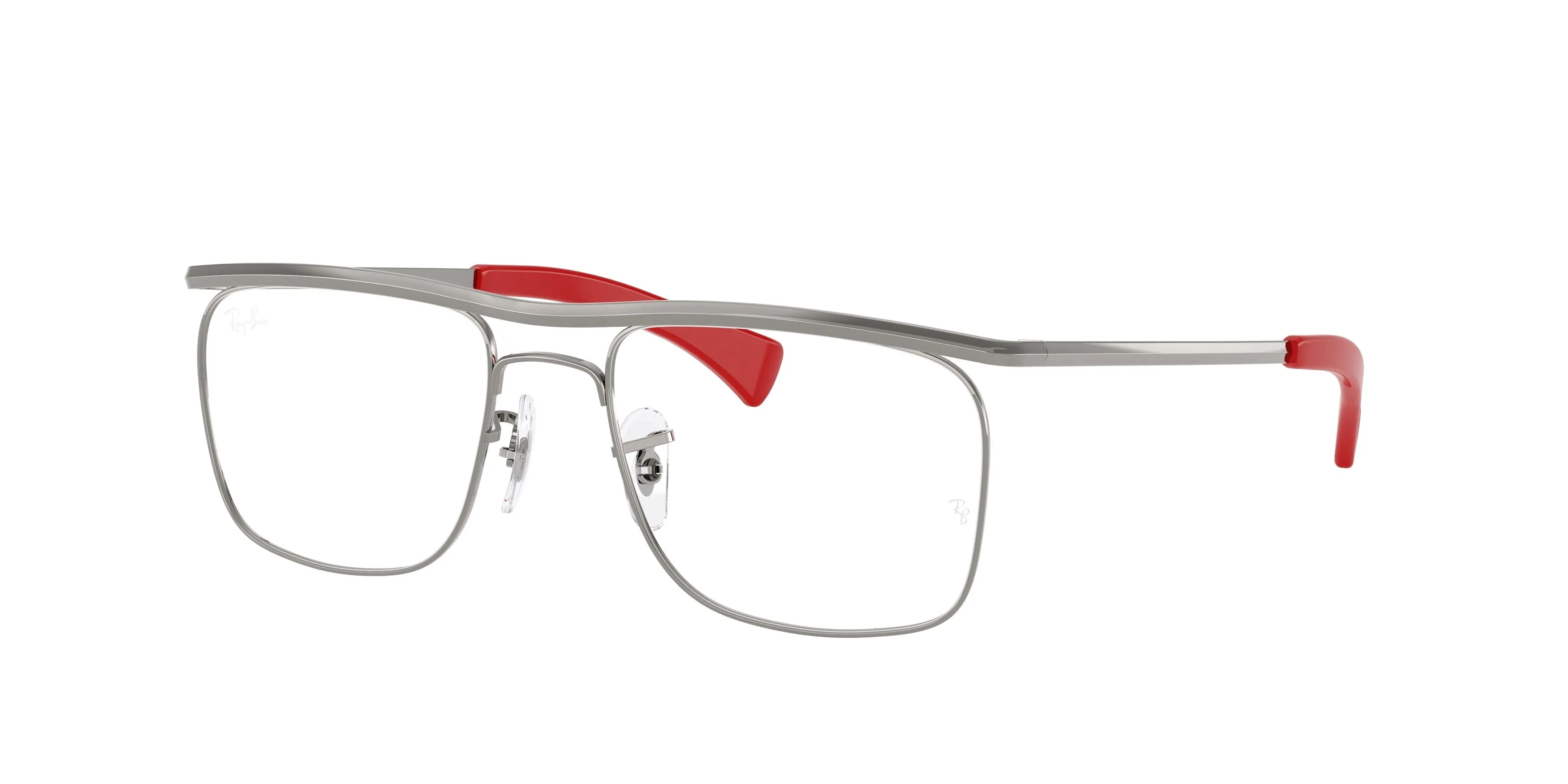Ray - Ban RX6519M F001 Montature da vista Metallo Grigio Trasparente Squadrata Normale - immagine 1