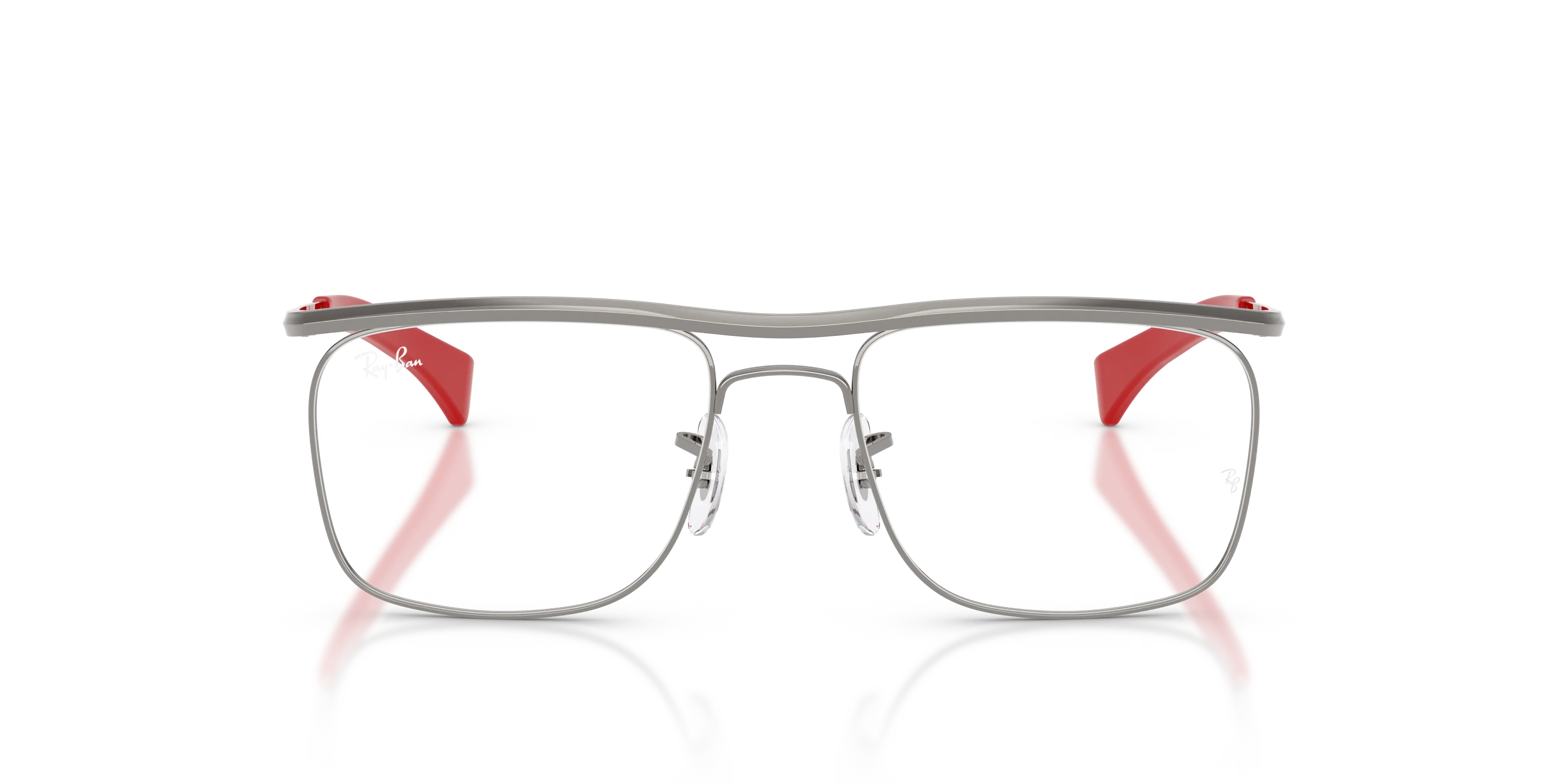Ray - Ban RX6519M F001 Montature da vista Metallo Grigio Trasparente Squadrata Normale - immagine 3