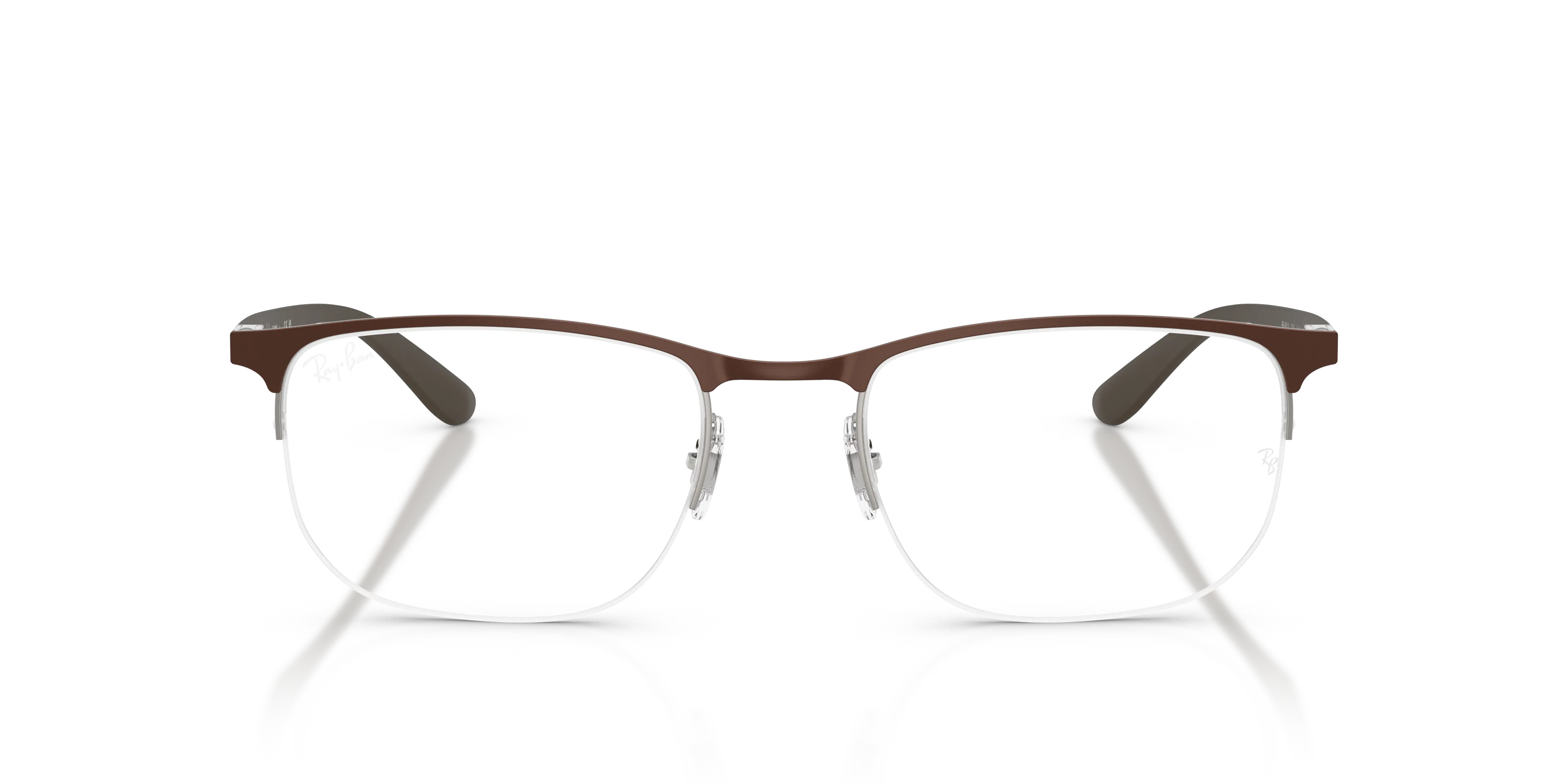 Ray - Ban RX6513 3228 Montature da vista Metallo Marrone Trasparente Geometrica Normale - immagine 3