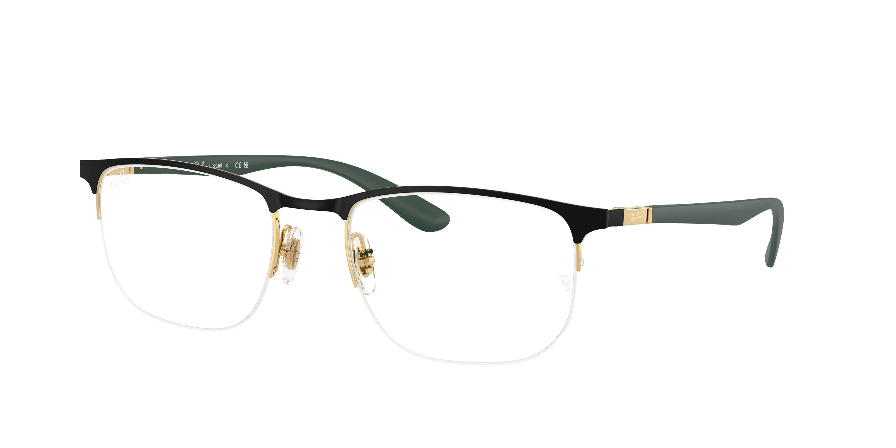 Ray - Ban RX6513 2994 Montature da vista Metallo Nero Trasparente Geometrica Normale - immagine 1