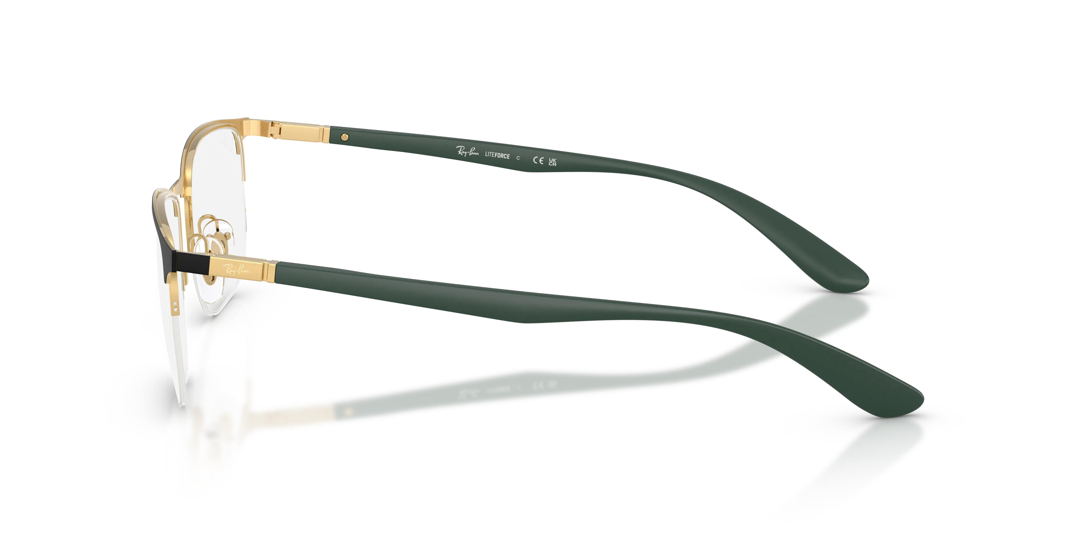 Ray - Ban RX6513 2994 Montature da vista Metallo Nero Trasparente Geometrica Normale - immagine 4