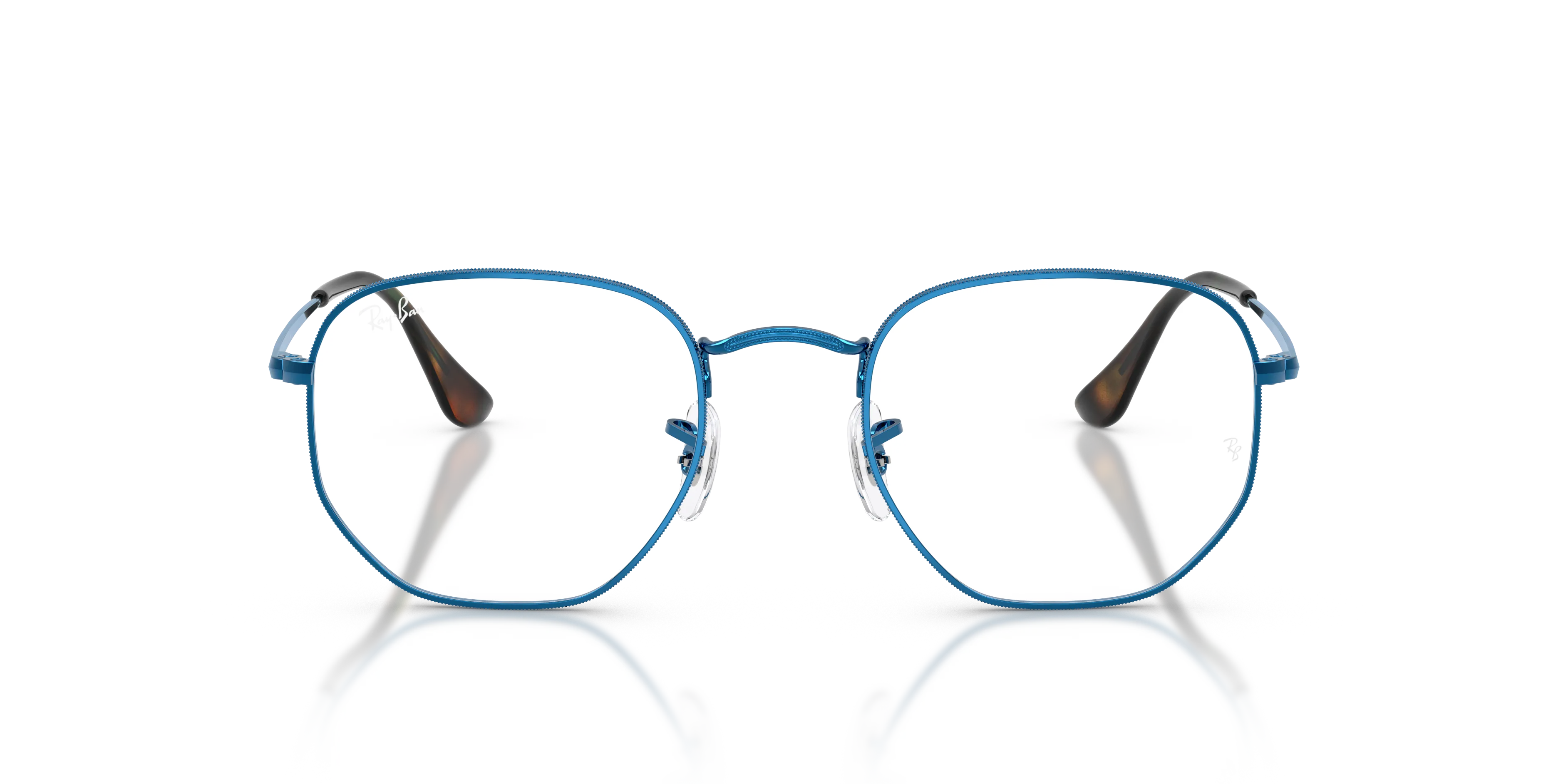 Ray - Ban RX6448 HEXAGONAL 2520 Montature da vista Metallo Blu Trasparente Geometrica Normale - immagine 3