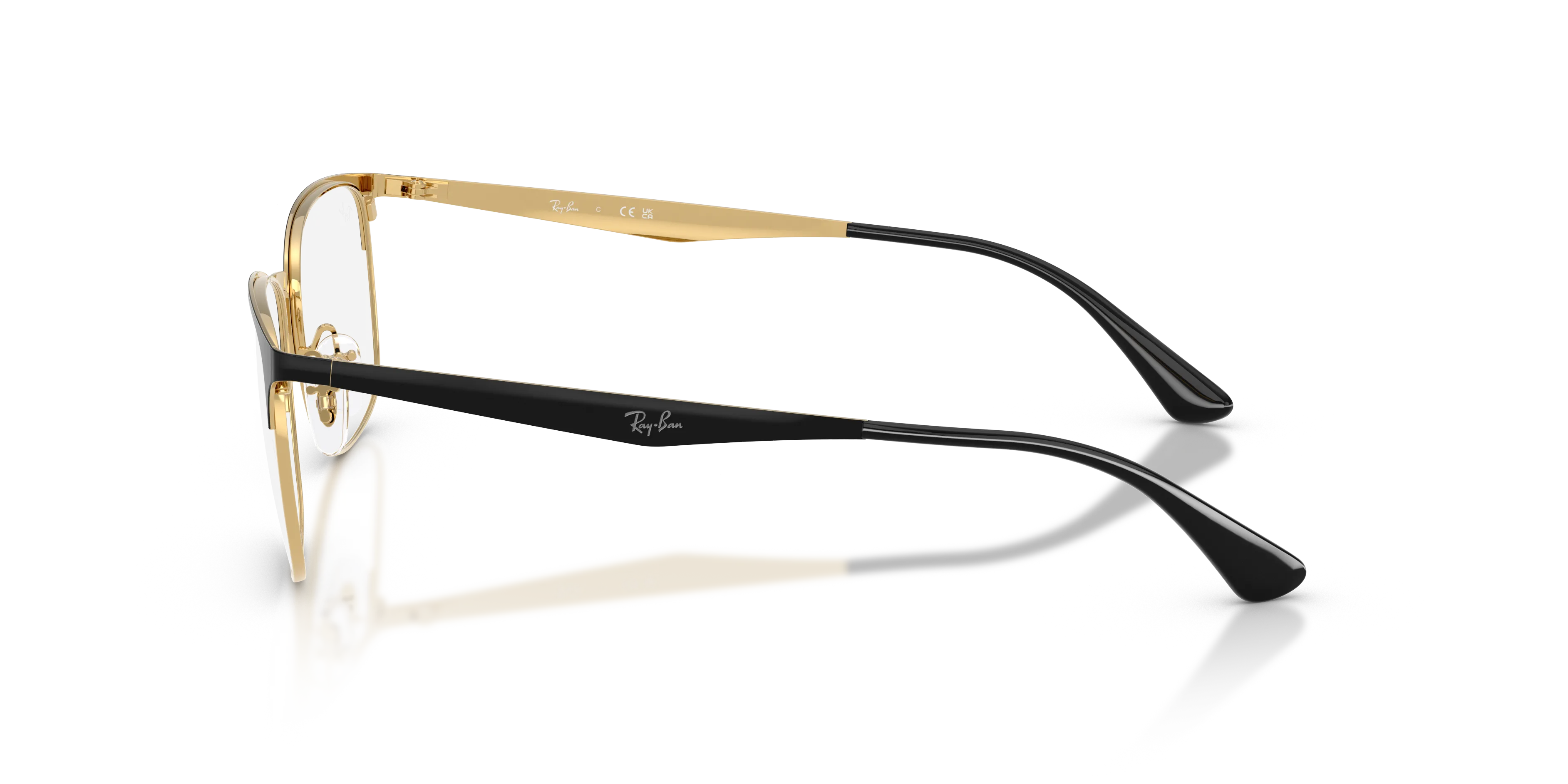 Ray - Ban RX6421 2890 Montature da vista Metallo Nero Trasparente Squadrata Normale - immagine 4