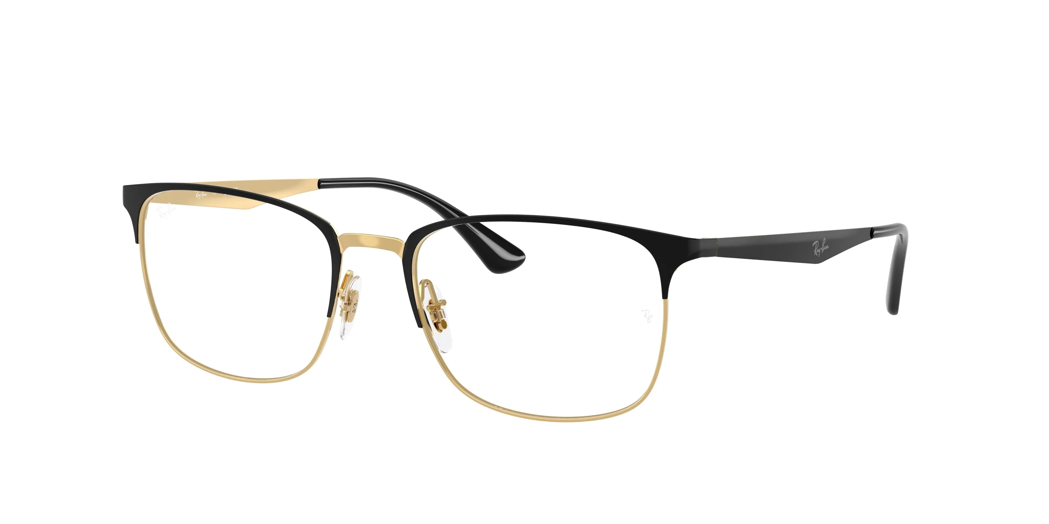 Ray - Ban RX6421 2890 Montature da vista Metallo Nero Trasparente Squadrata Normale - immagine 1