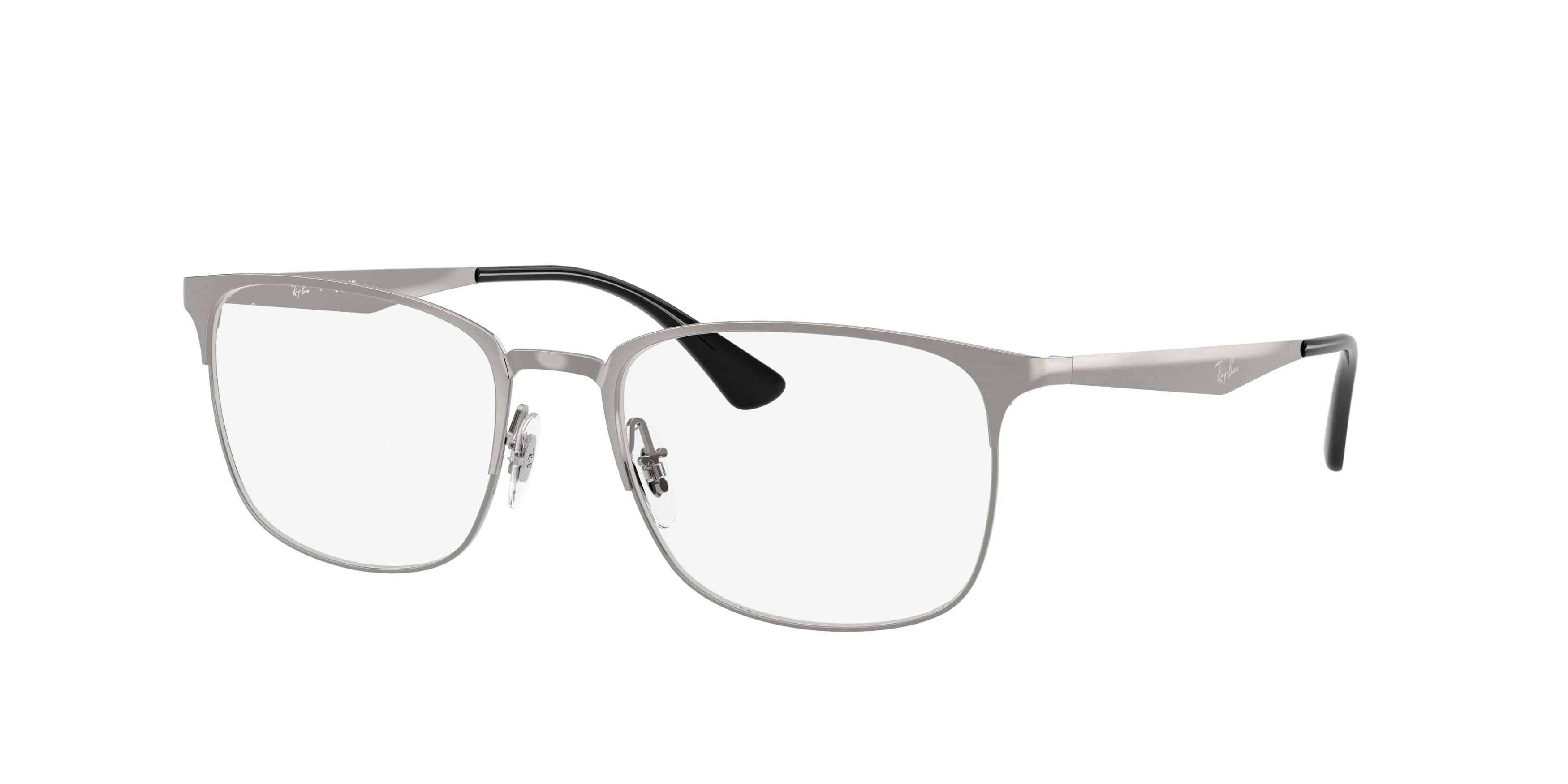 Ray - Ban RX6421 2553 Montature da vista Metallo Grigio Trasparente Squadrata Normale - immagine 1