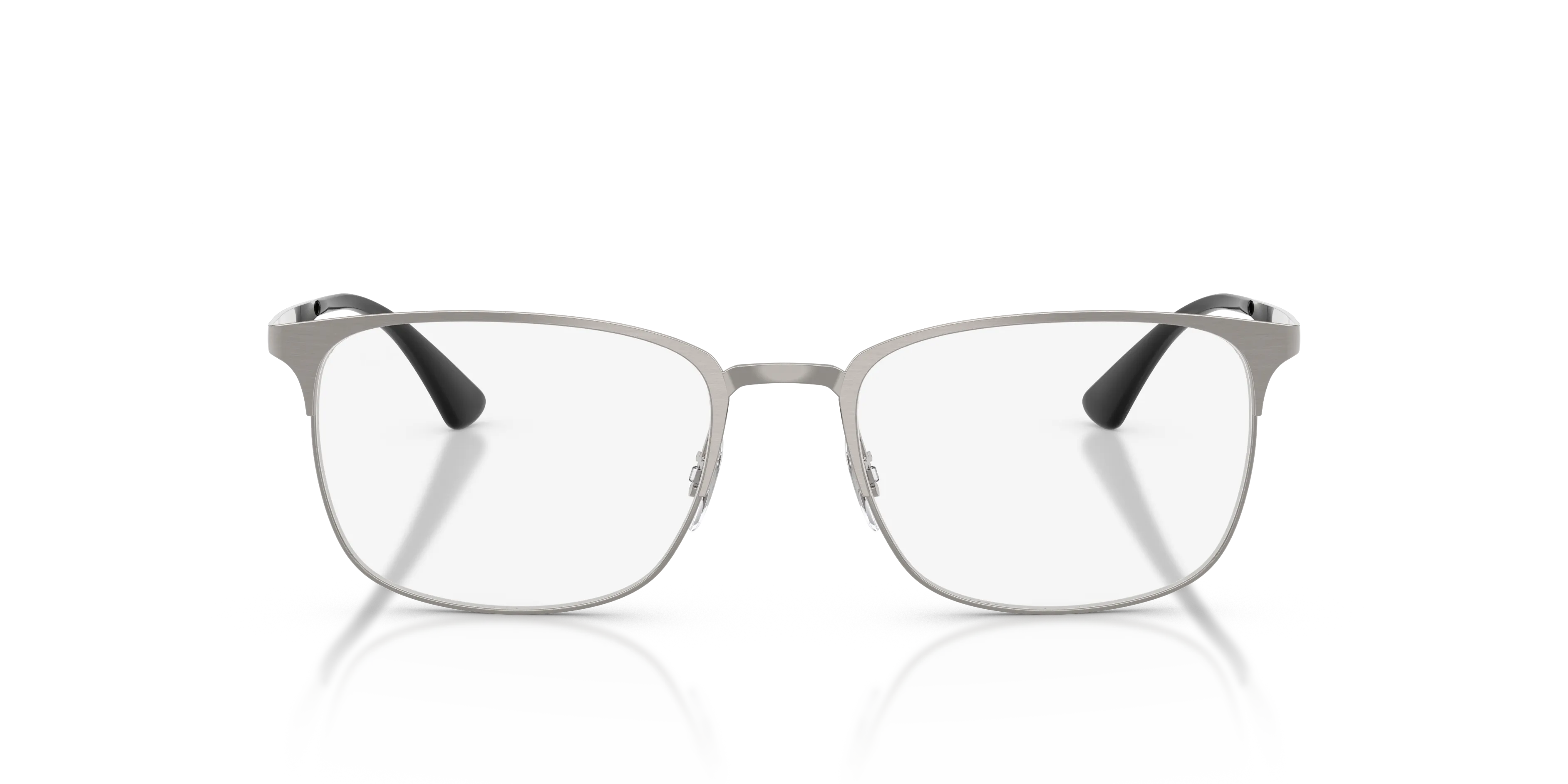 Ray - Ban RX6421 2553 Montature da vista Metallo Grigio Trasparente Squadrata Normale - immagine 3