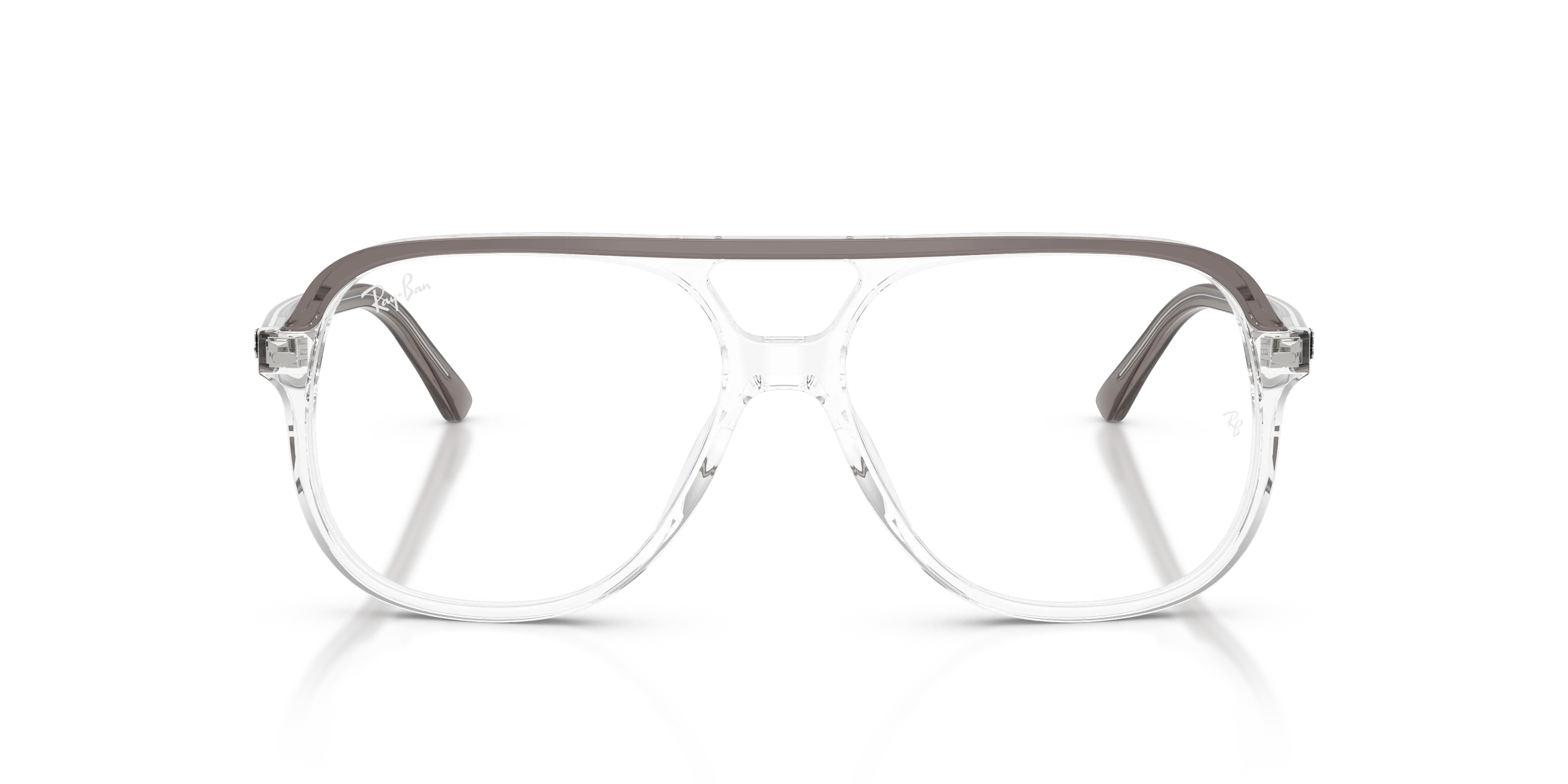 Ray - Ban RX5698 8111 Montature da vista Acetato Grigio Trasparente Squadrata Normale - immagine 3