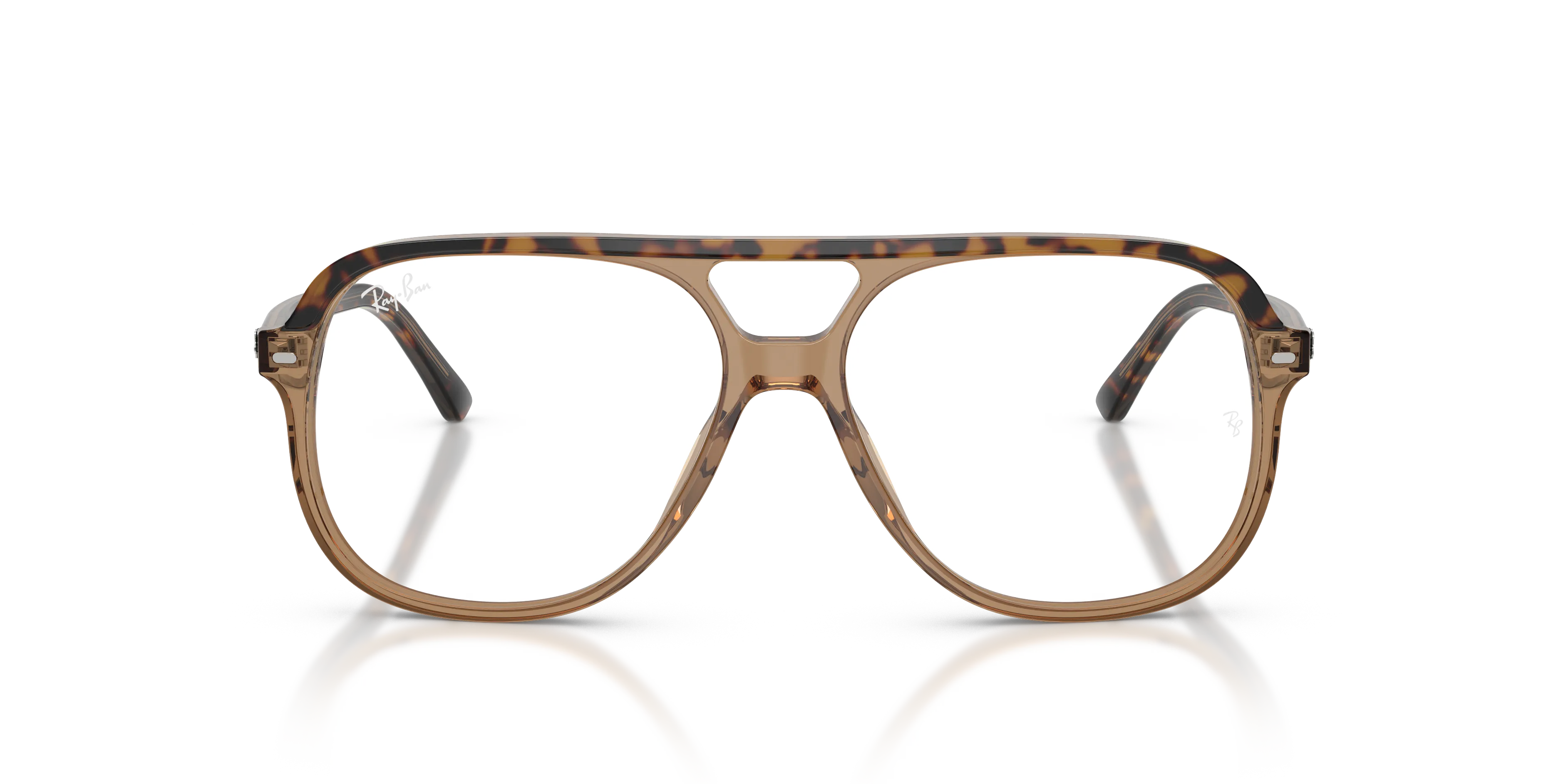 Ray - Ban RX5698 8109 Montature da vista Acetato Marrone Trasparente Squadrata Normale - immagine 3