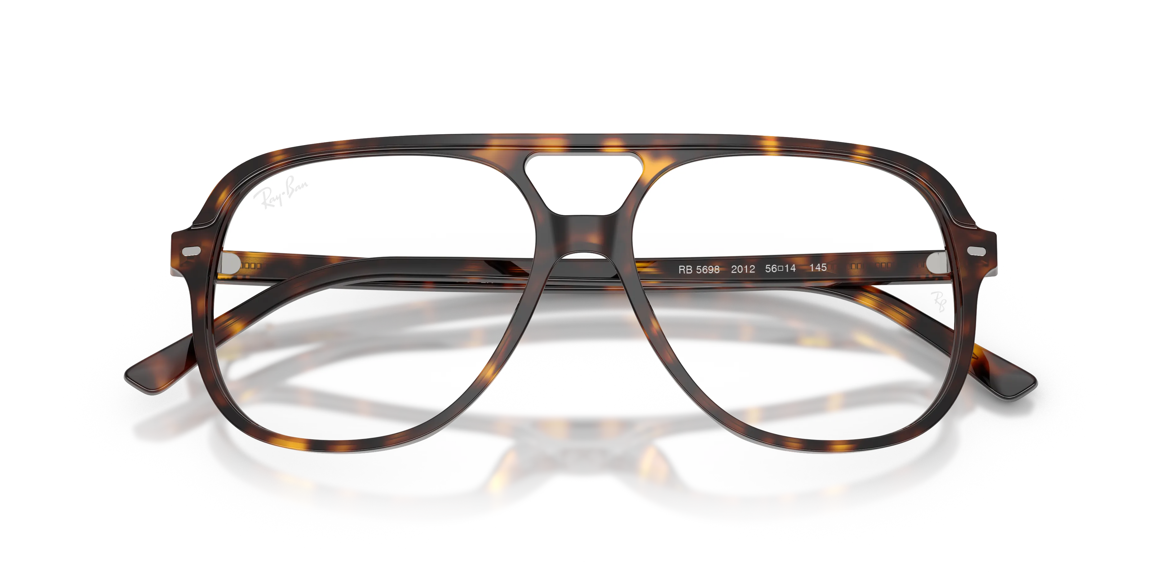 Ray - Ban RX5698 2012 Montature da vista Acetato Tartaruga Trasparente Squadrata Normale - immagine 2