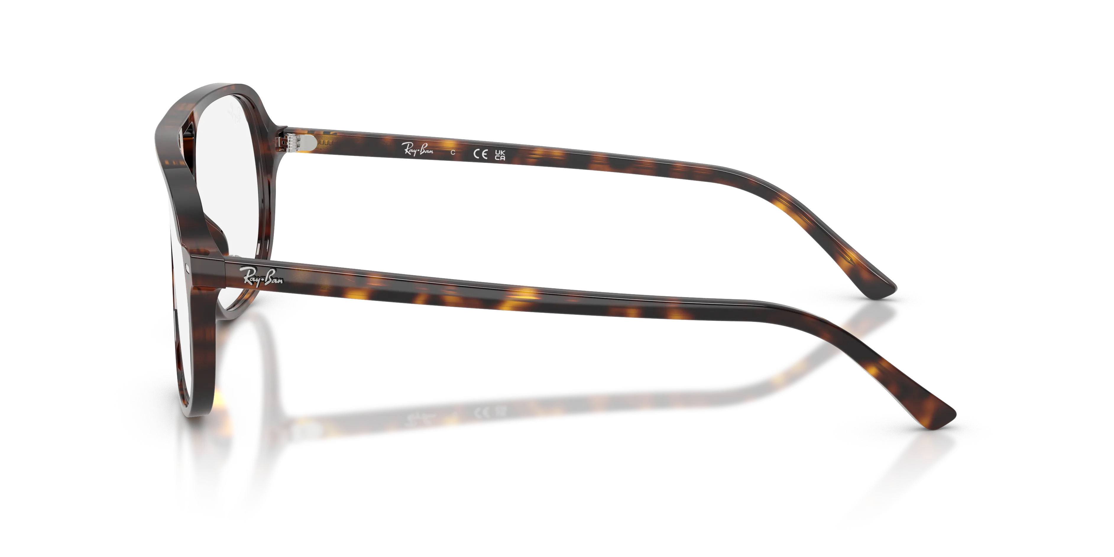 Ray - Ban RX5698 2012 Montature da vista Acetato Tartaruga Trasparente Squadrata Normale - immagine 4