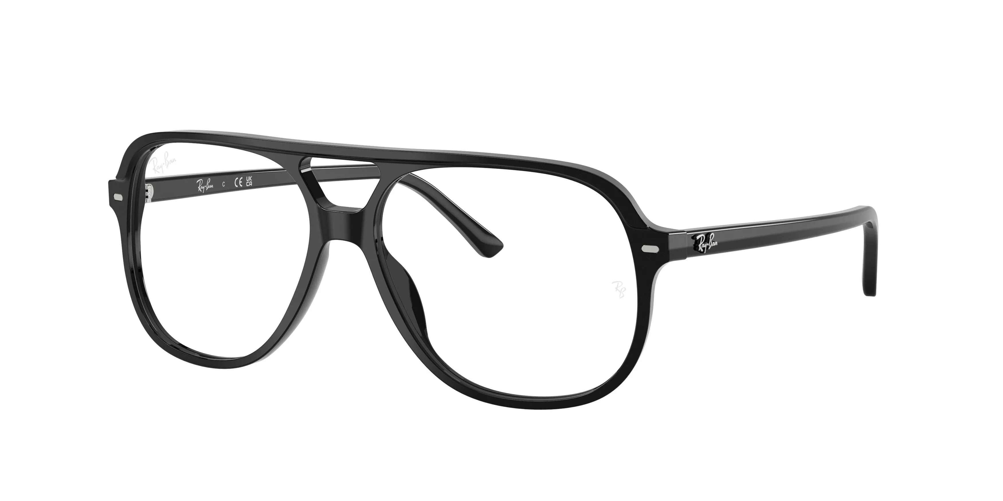 Ray - Ban RX5698 2000 Montature da vista Acetato Nero Trasparente Squadrata Normale - immagine 1