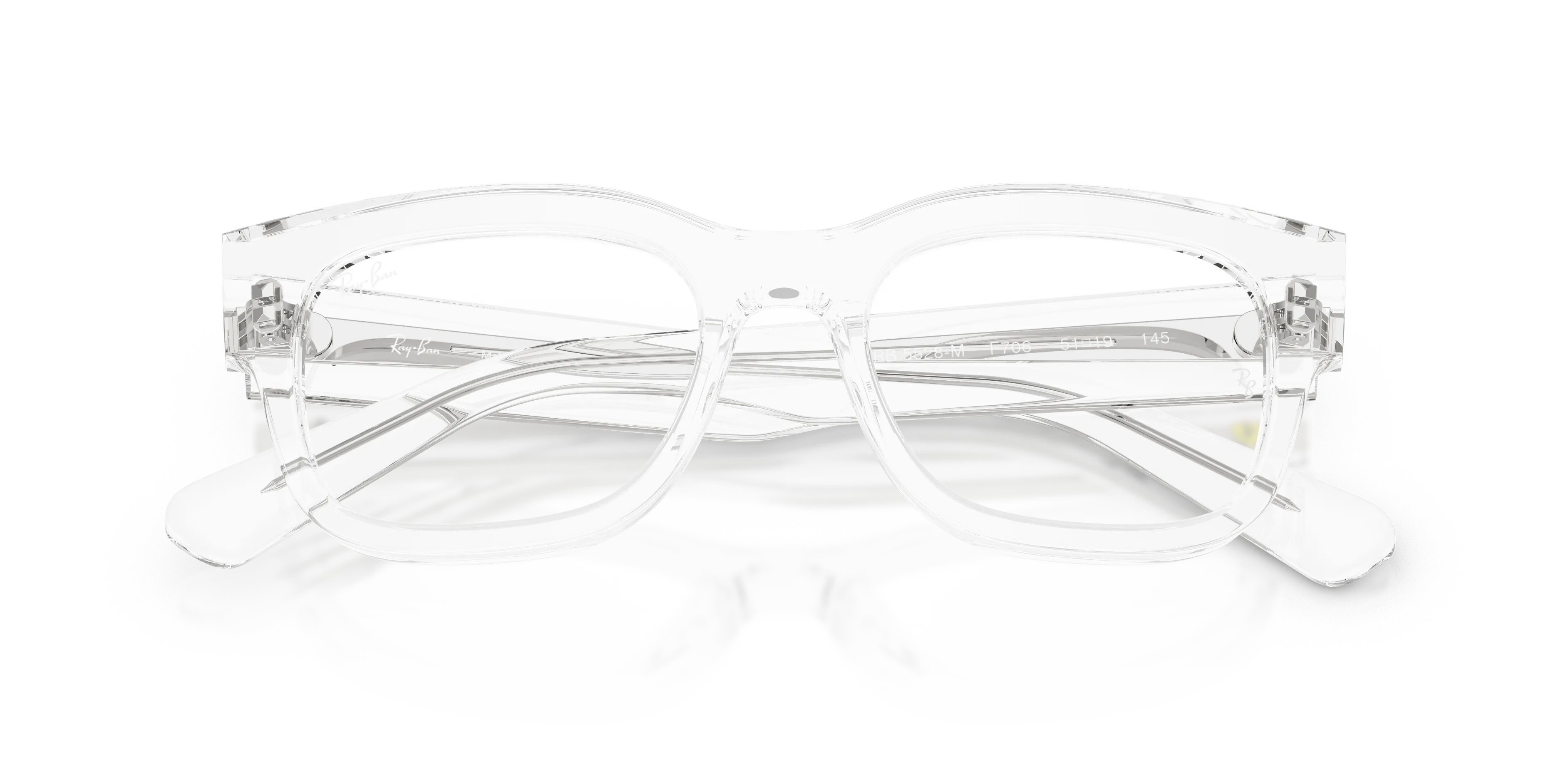 Ray - Ban RX5528M F706 Montature da vista Acetato Trasparente Trasparente Squadrata Normale - immagine 2