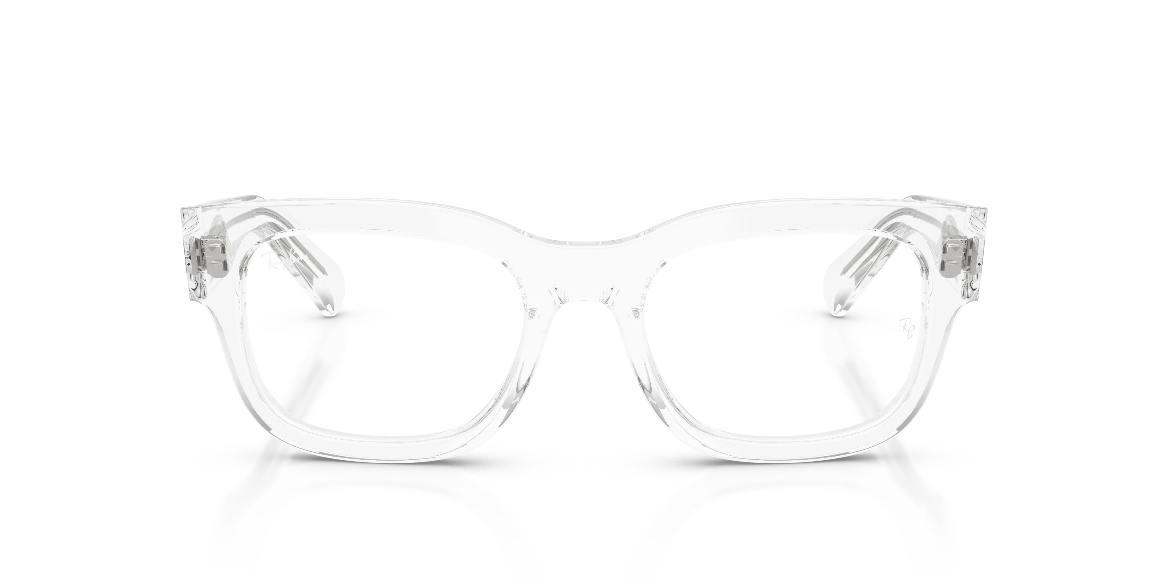 Ray - Ban RX5528M F706 Montature da vista Acetato Trasparente Trasparente Squadrata Normale - immagine 3