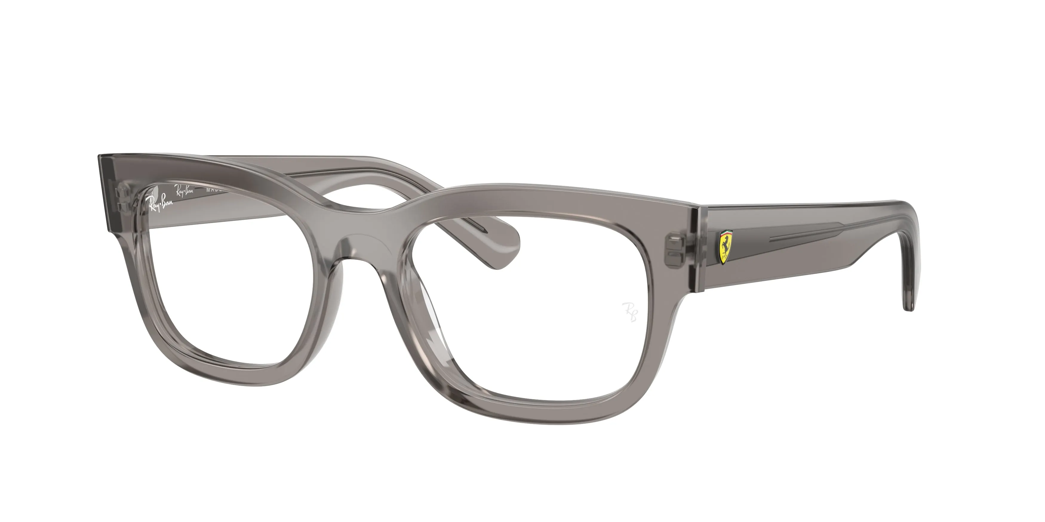 Ray - Ban RX5528M F704 Montature da vista Acetato Grigio Trasparente Squadrata Normale - immagine 1