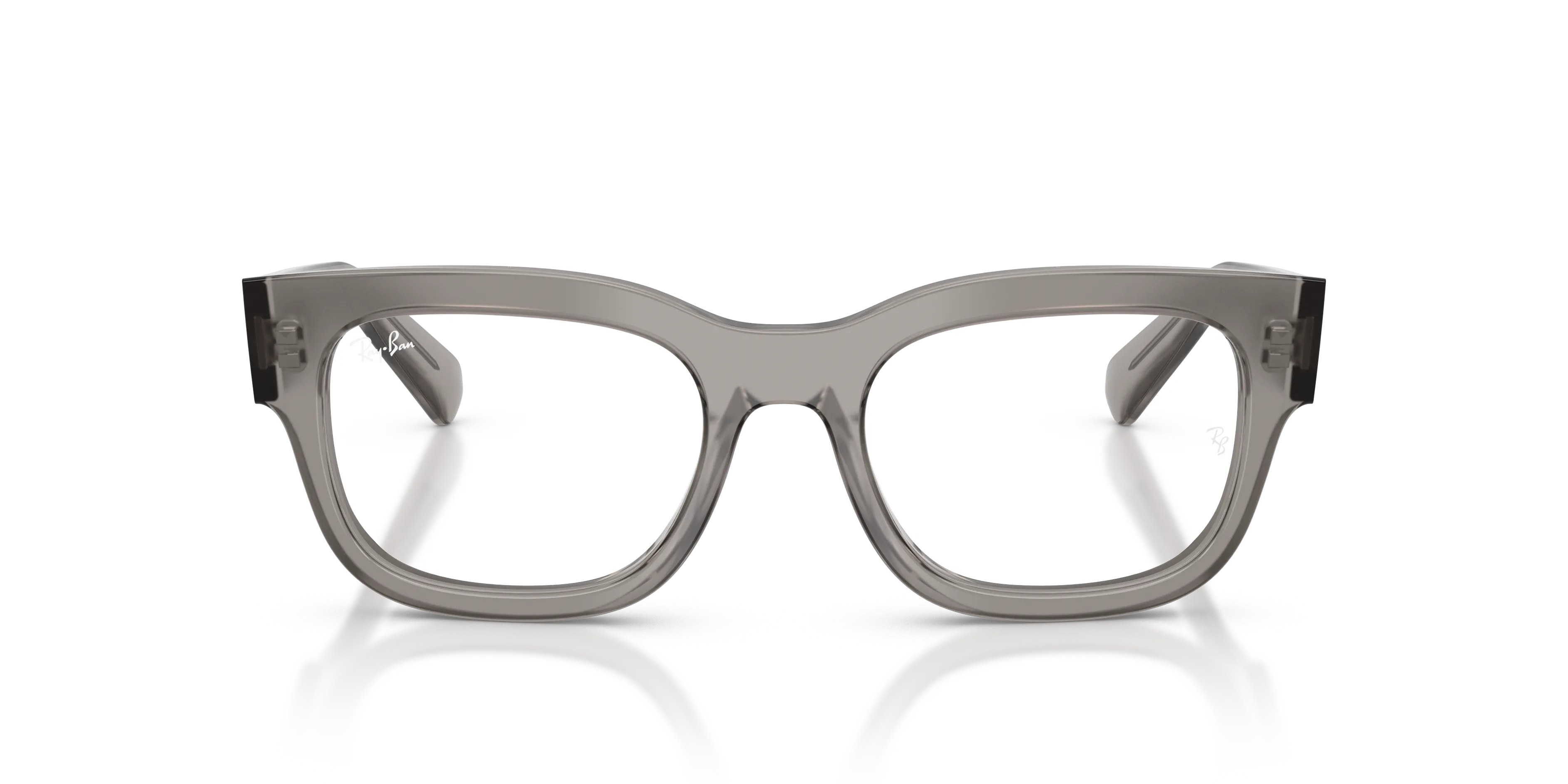 Ray - Ban RX5528M F704 Montature da vista Acetato Grigio Trasparente Squadrata Normale - immagine 3