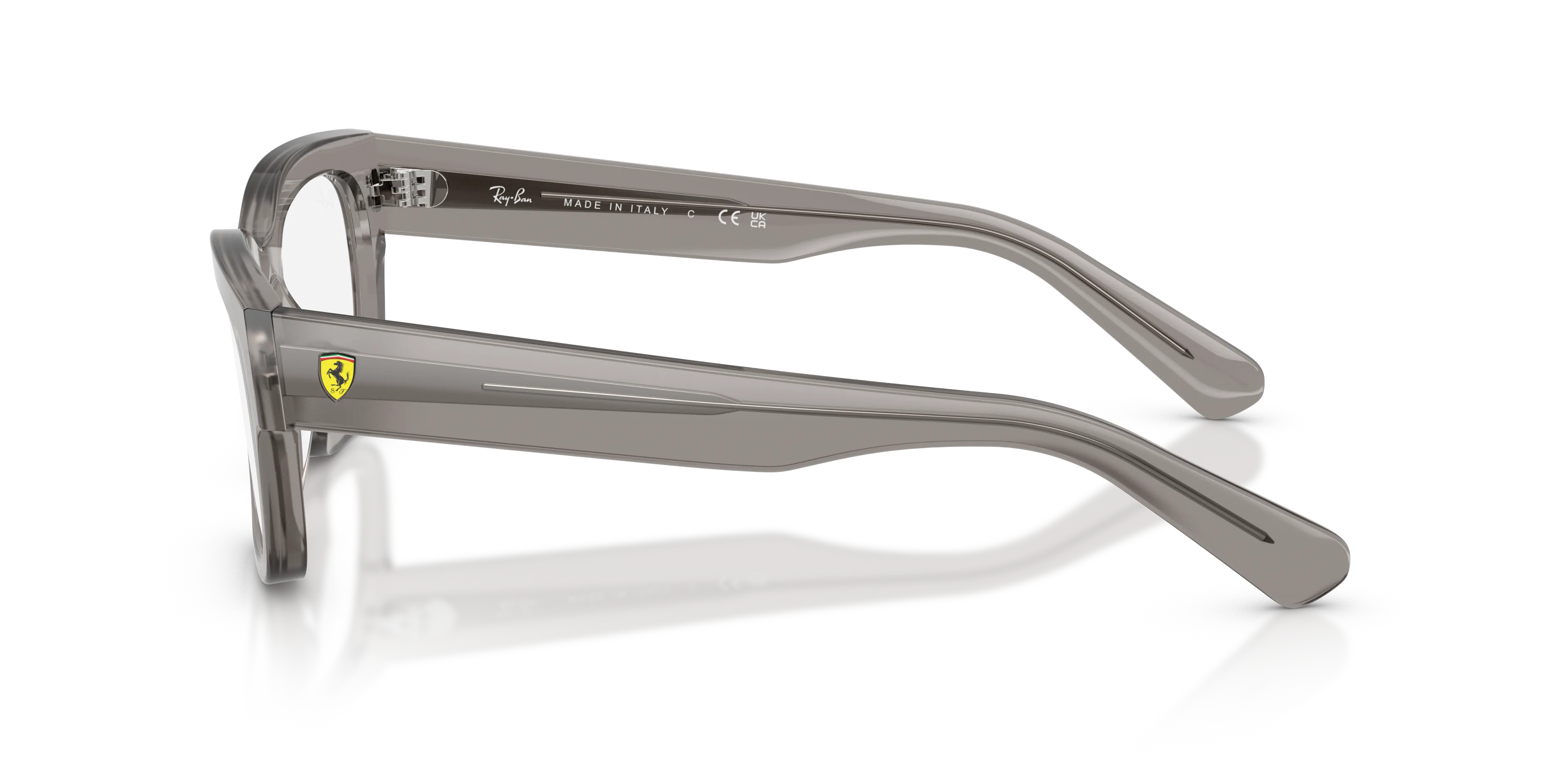 Ray - Ban RX5528M F704 Montature da vista Acetato Grigio Trasparente Squadrata Normale - immagine 4