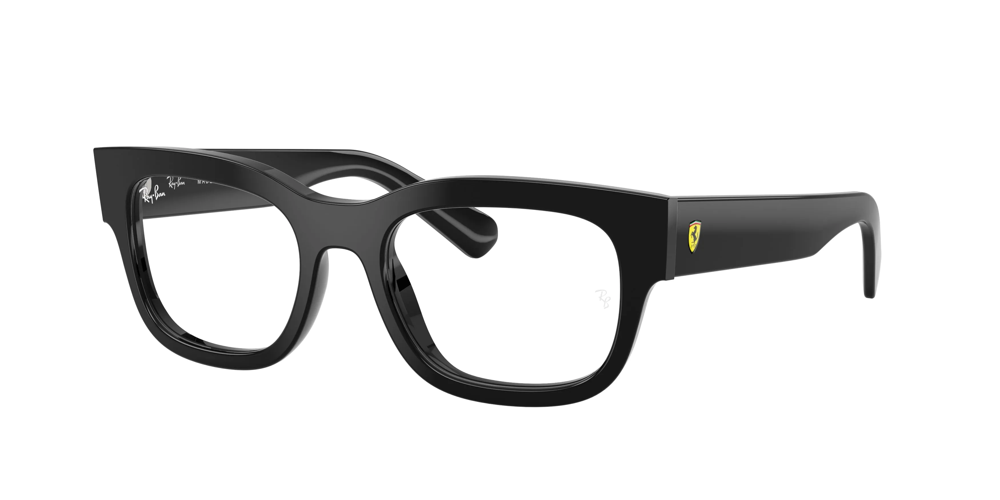 Ray - Ban RX5528M F601 Montature da vista Acetato Nero Trasparente Squadrata Normale - immagine 1