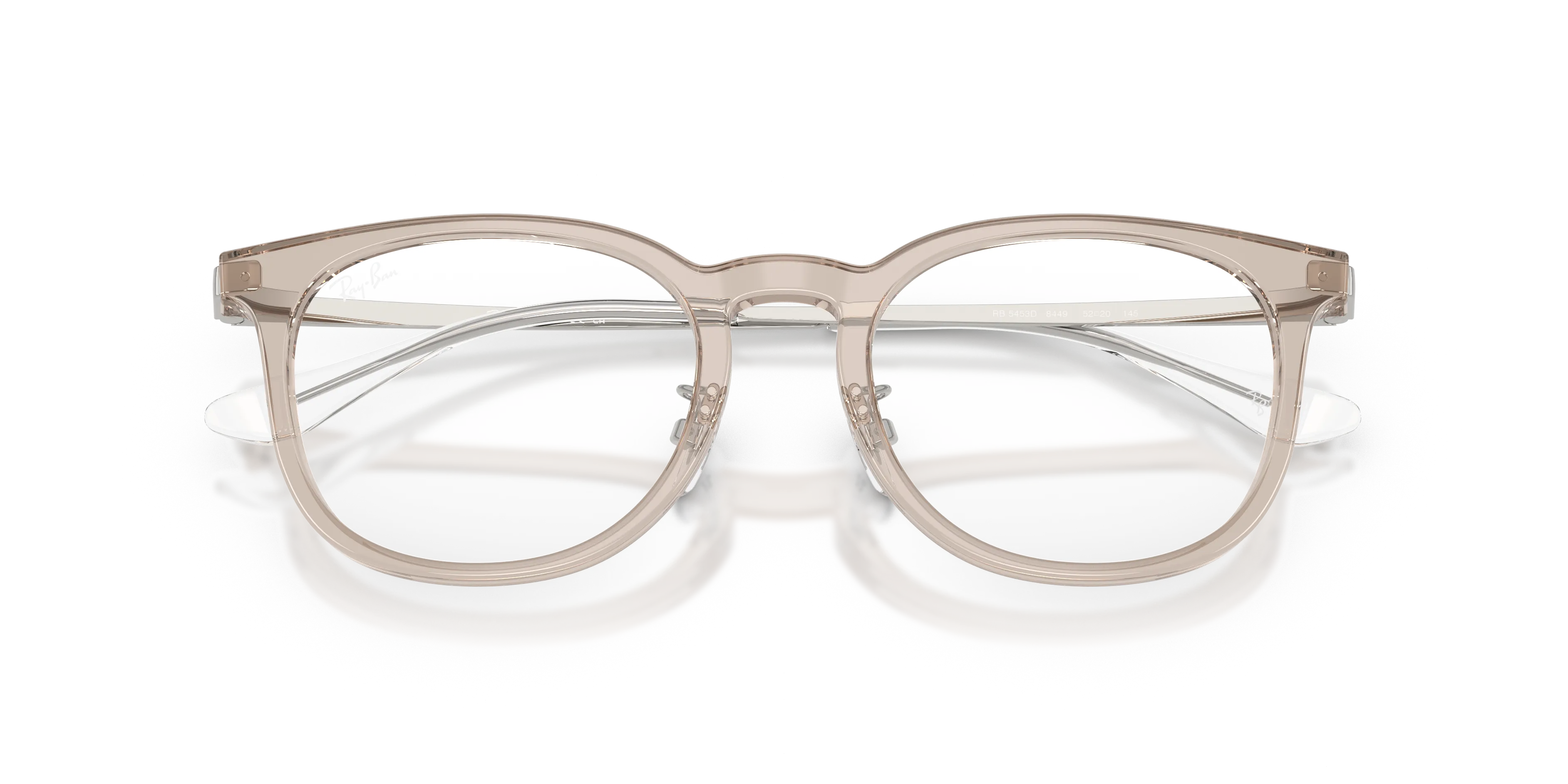 Ray - Ban RX5453D 8449 Montature da vista Acetato Marrone Trasparente Squadrata Normale - immagine 2