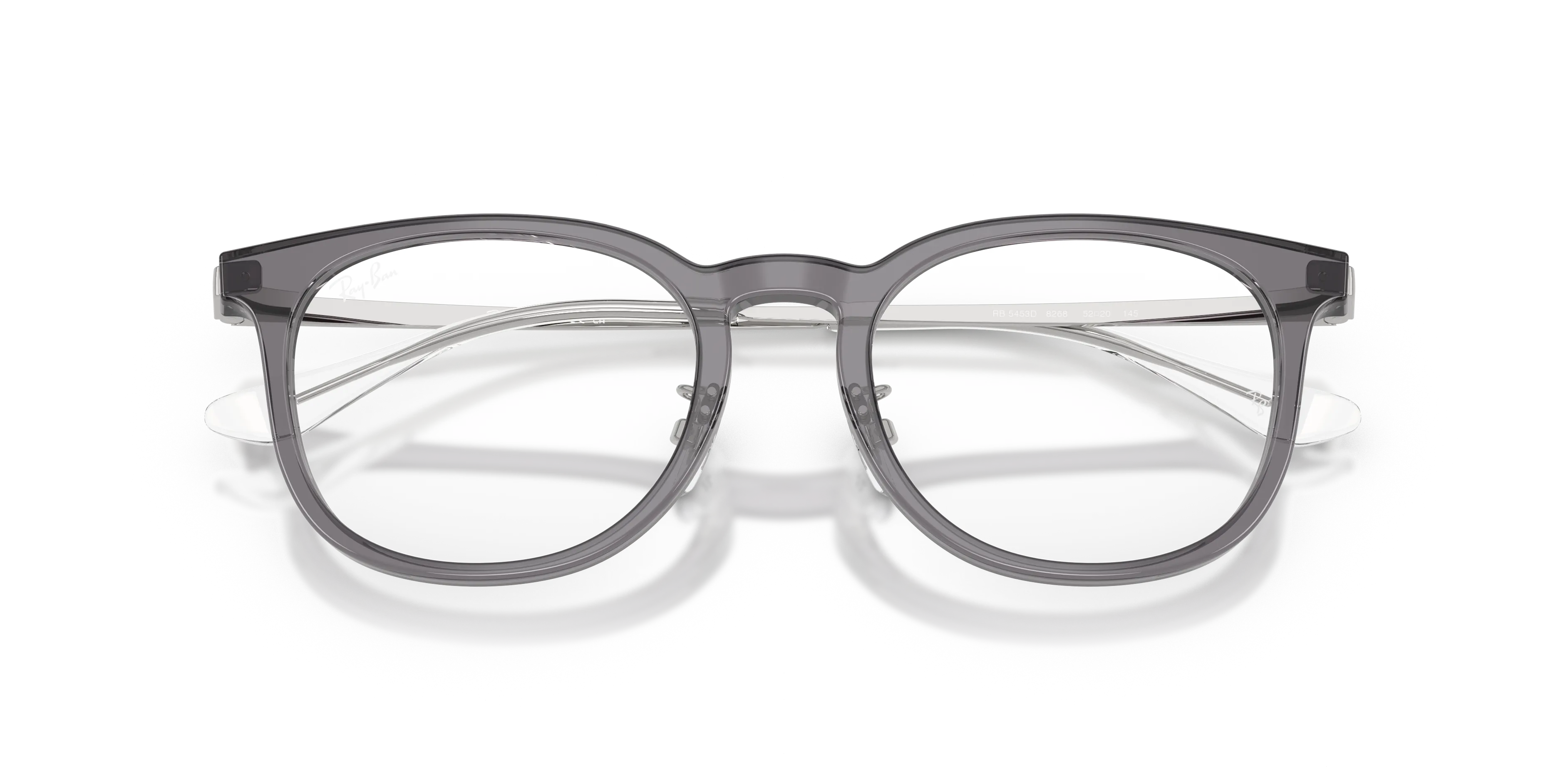 Ray - Ban RX5453D 8268 Montature da vista Acetato Grigio Trasparente Squadrata Normale - immagine 2