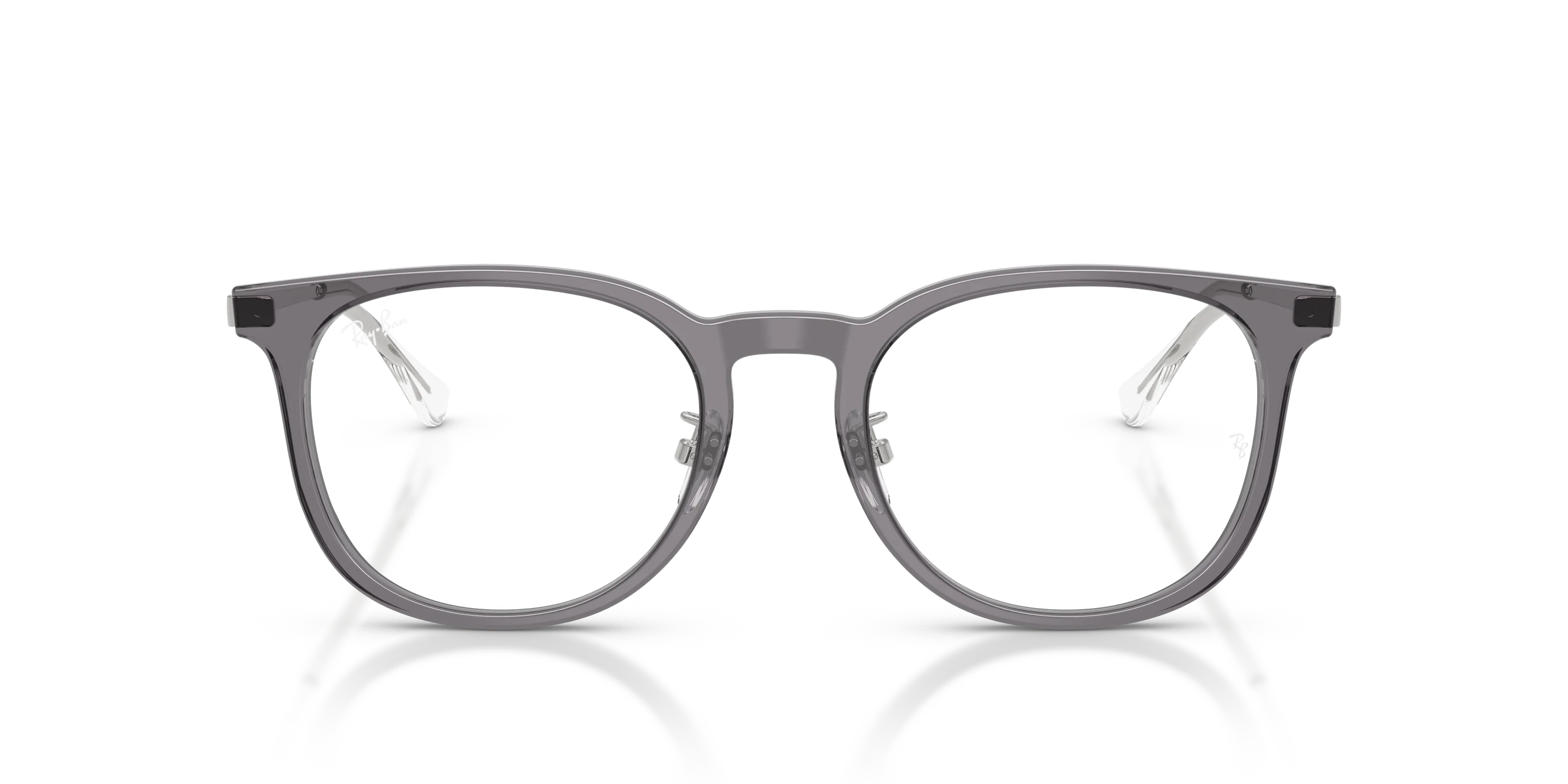 Ray - Ban RX5453D 8268 Montature da vista Acetato Grigio Trasparente Squadrata Normale - immagine 3